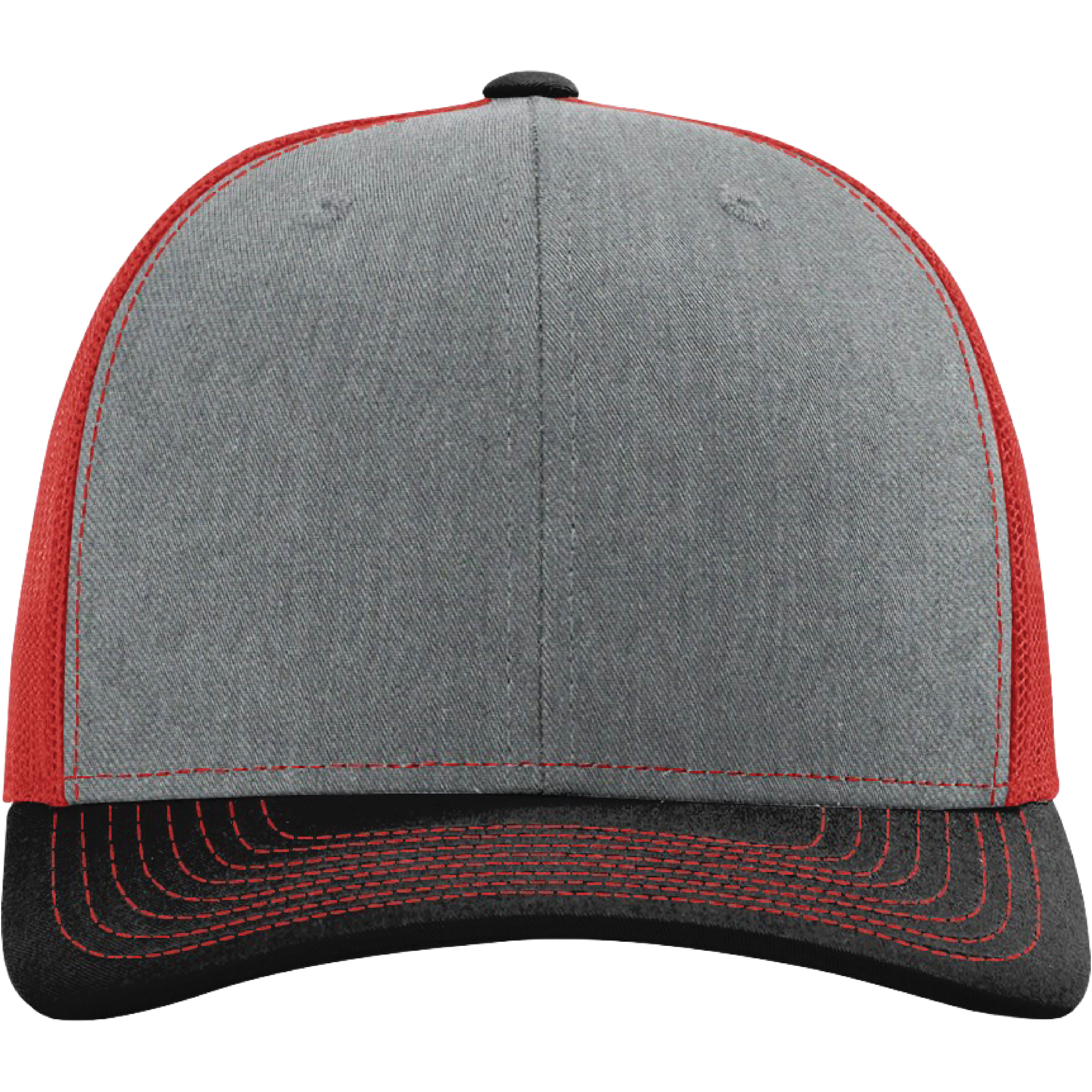 Richardson 112 6-Panel Snapback Trucker Hat w/Leatherette Adhesive Patches or Embroidery 497