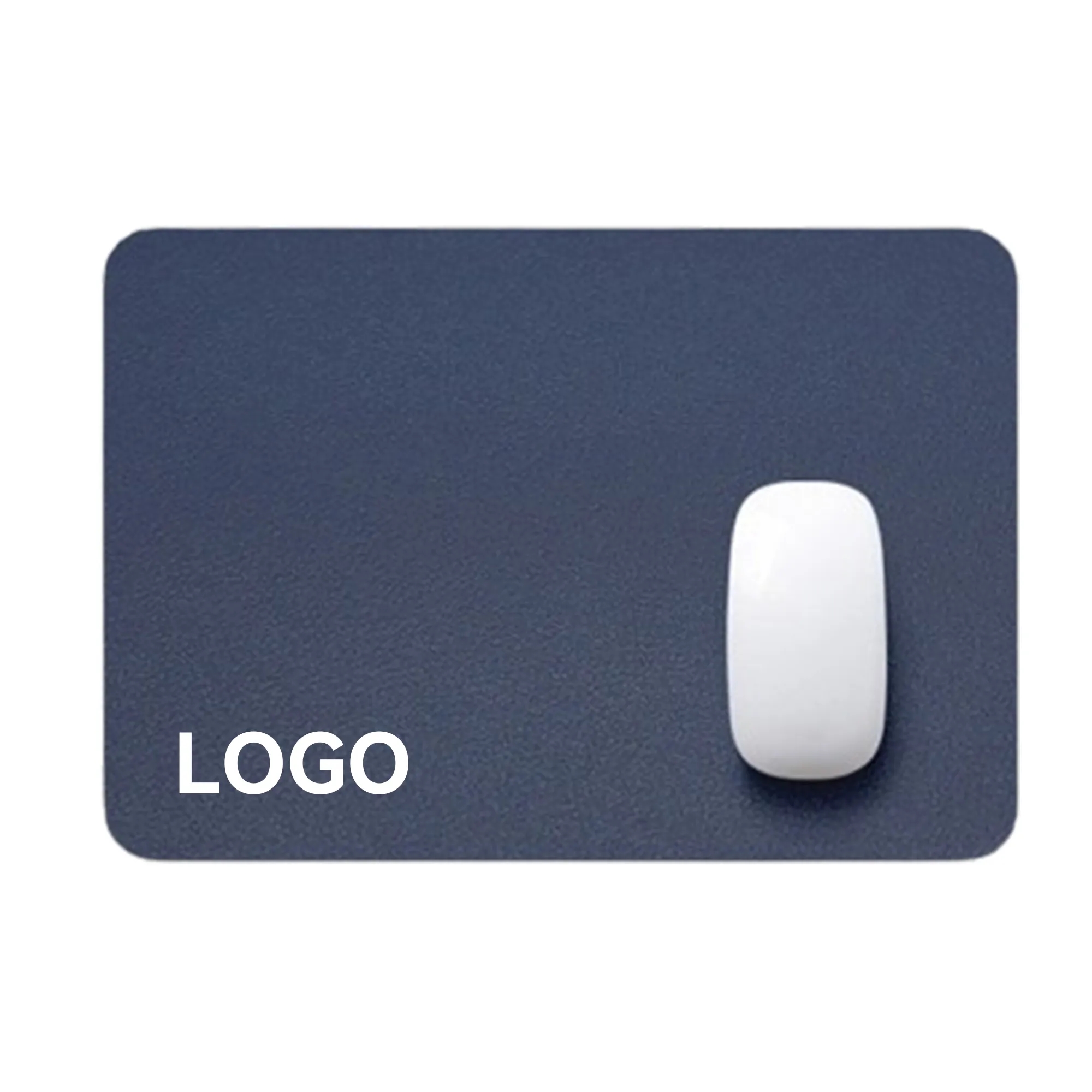 Double sided leather smooth mouse pad