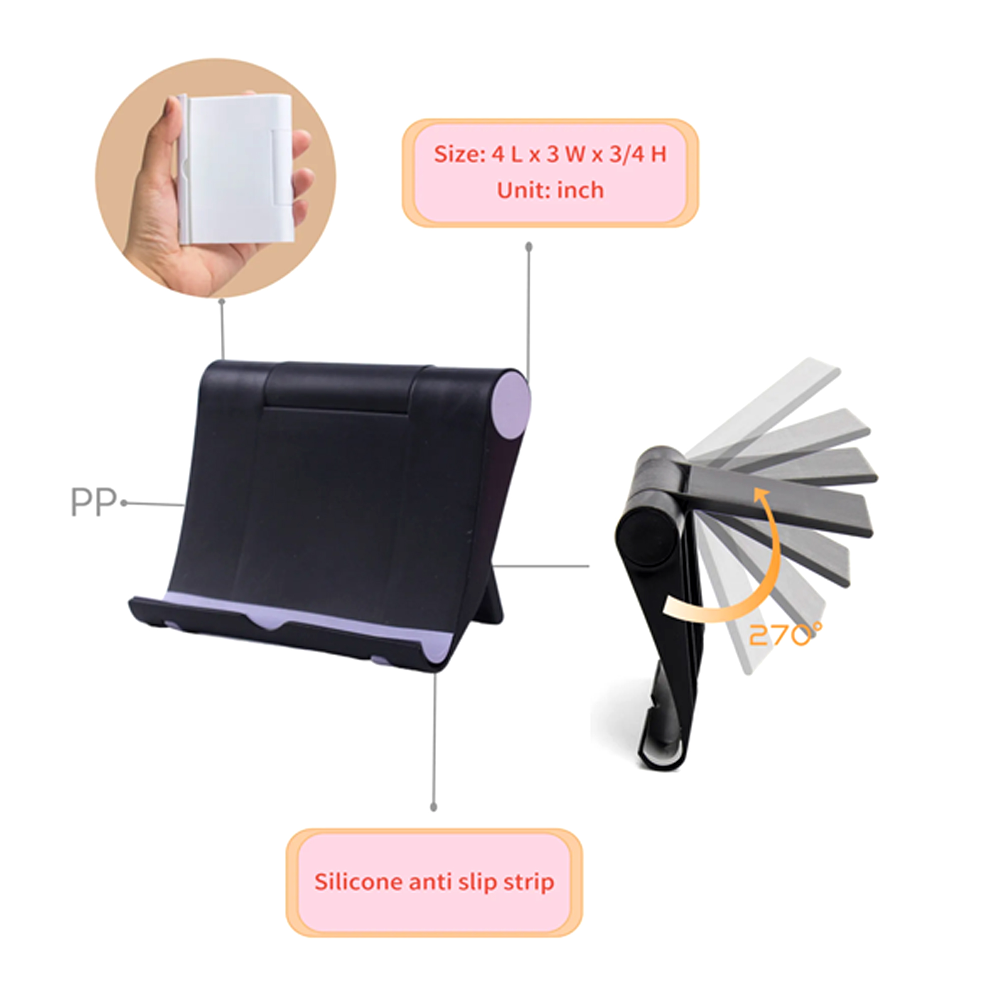 MOQ 50Foldable Phone Stand Holder ?C Pricebuster Deal 12