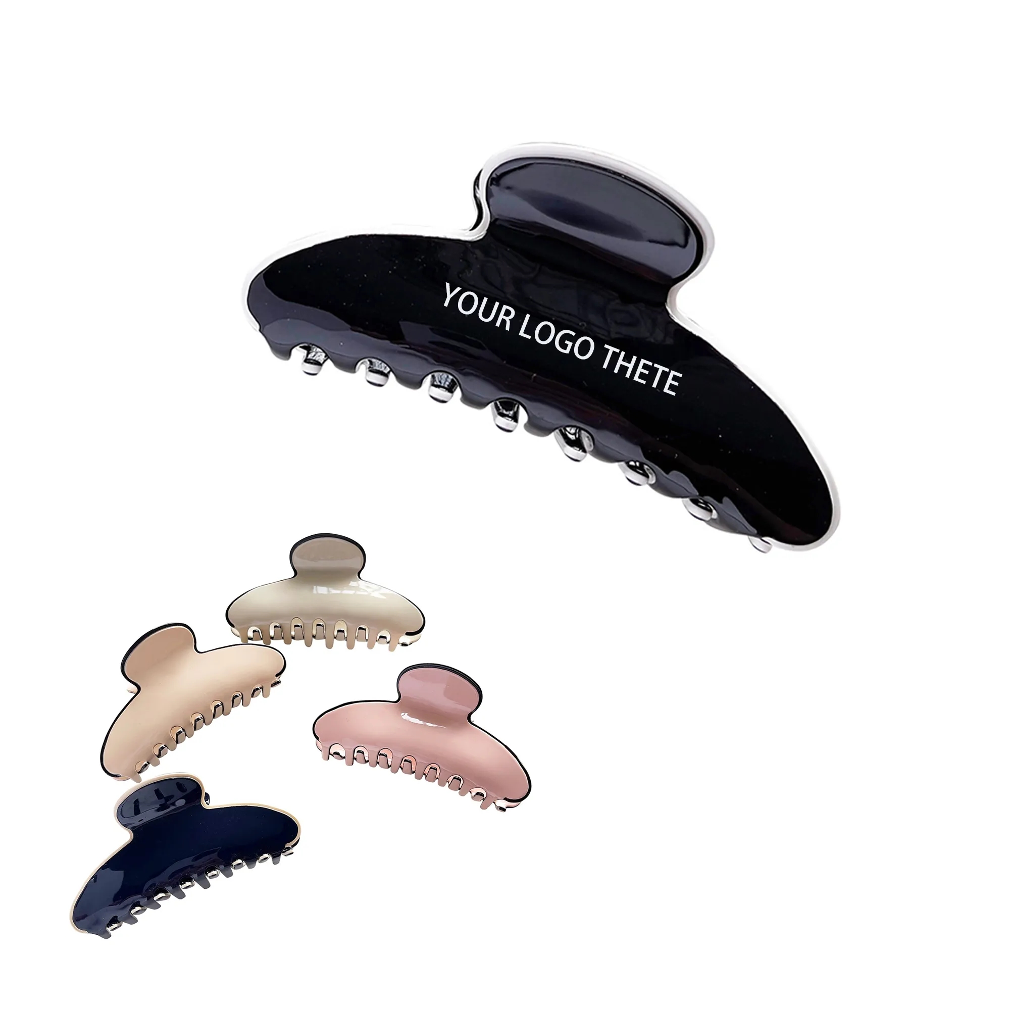 4.13" Fashionable Hairpin Double Color Hair Clip 8