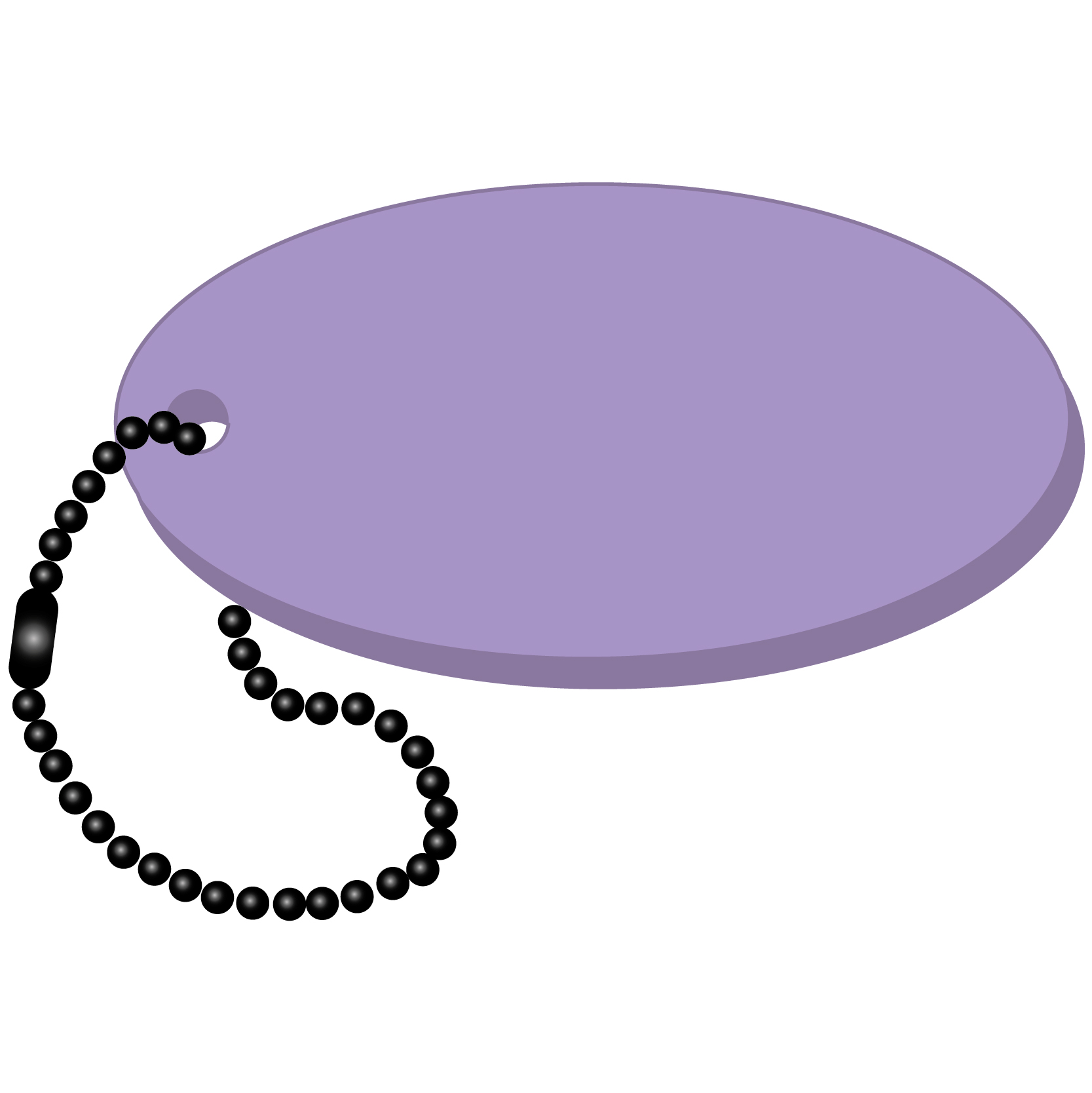 Oval Key Tag 27
