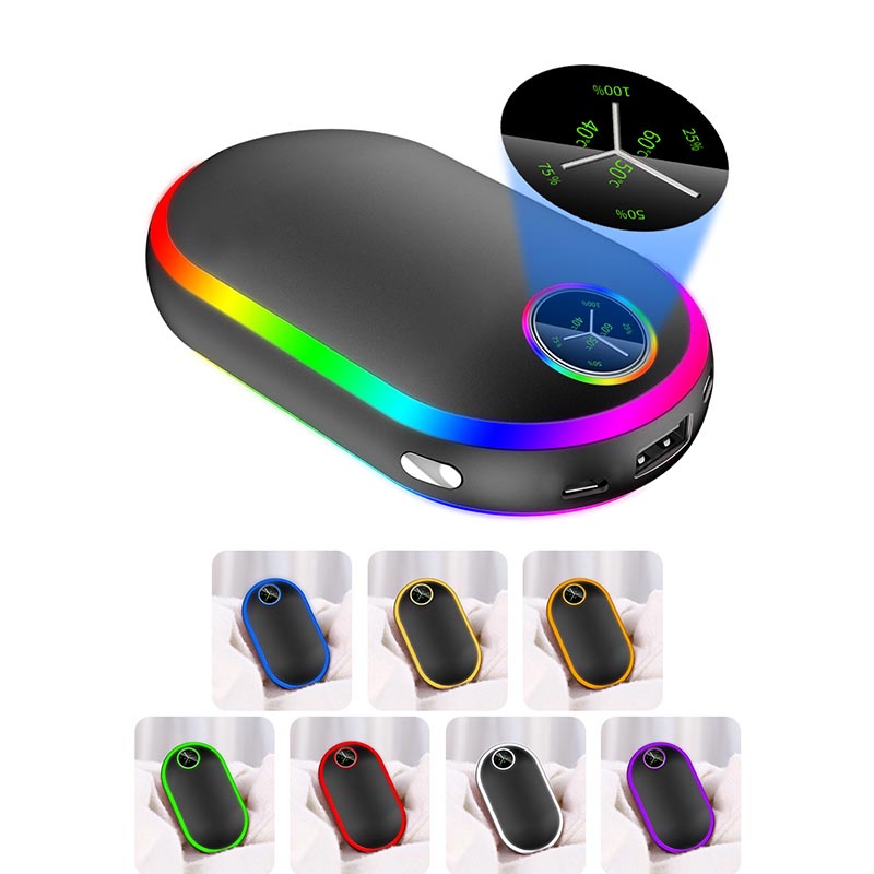 Rechargeable Hand Warmer with Lights