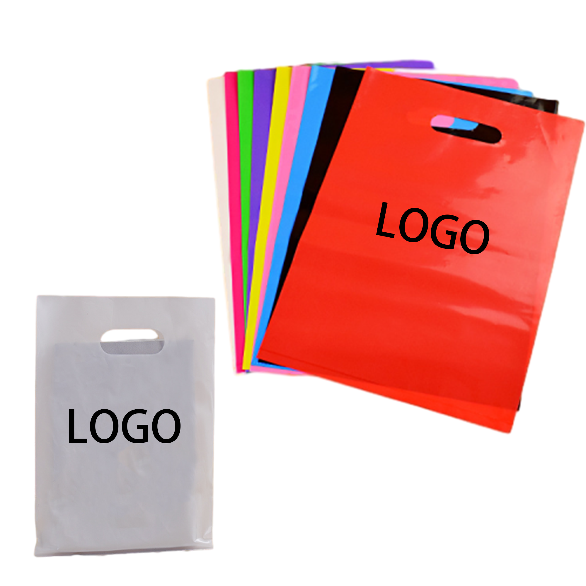 Multicolor Environmentally Friendly Pe Flat Bags 3