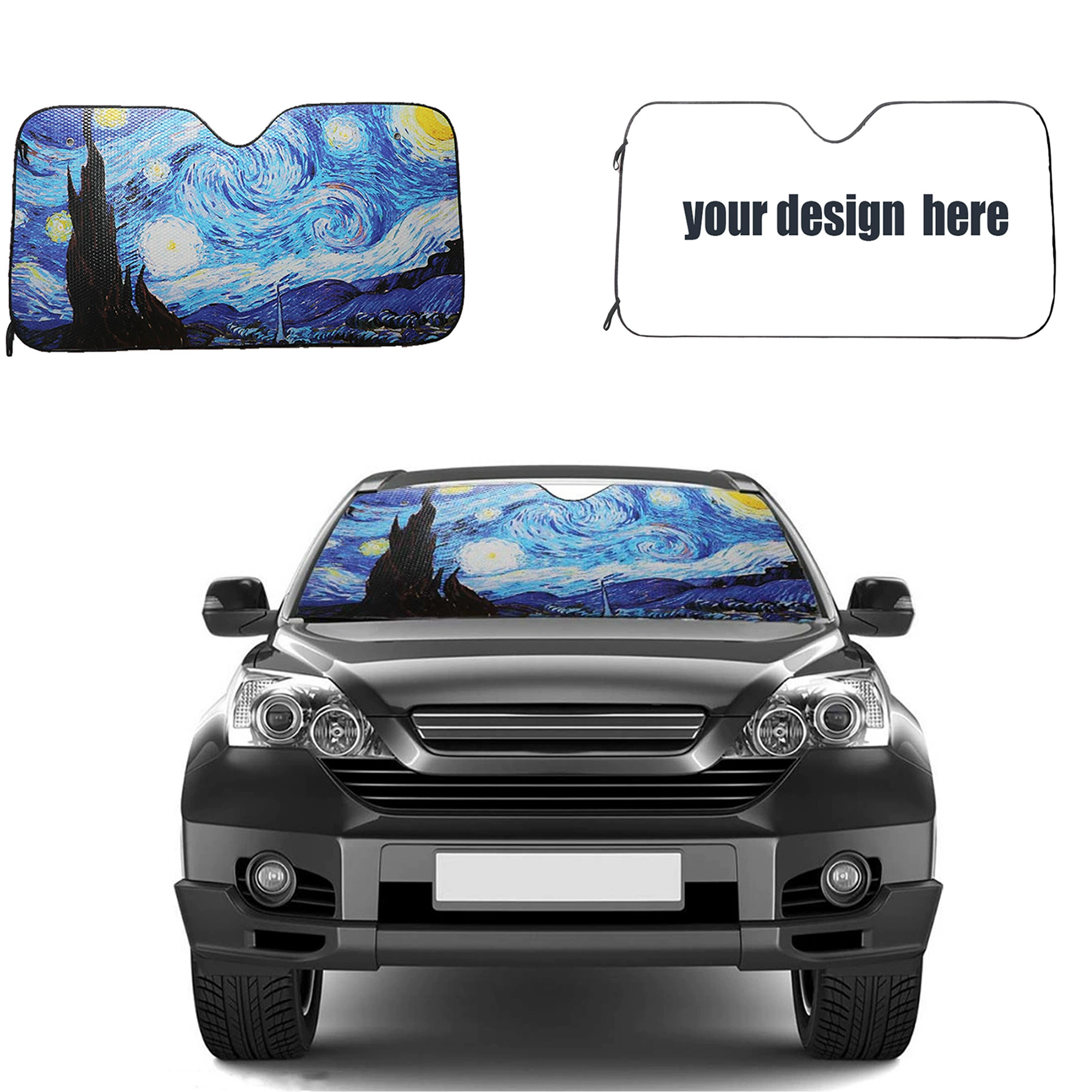 Folding Front Windshield Sunshade 3
