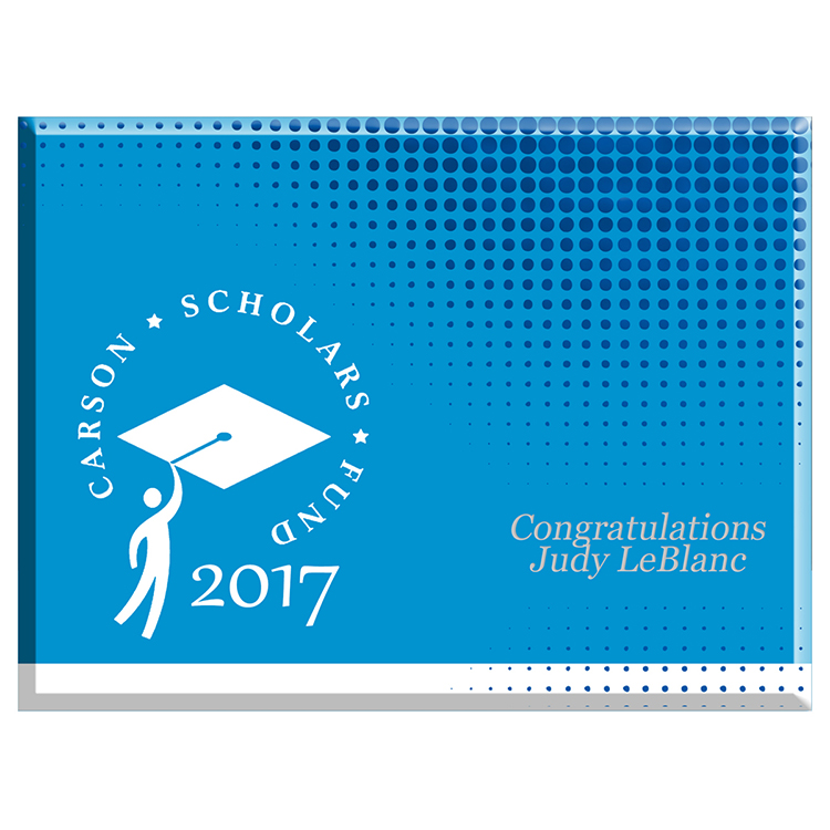 Full Bleed Background Silkscreened Plaque - 9" x 12" 8