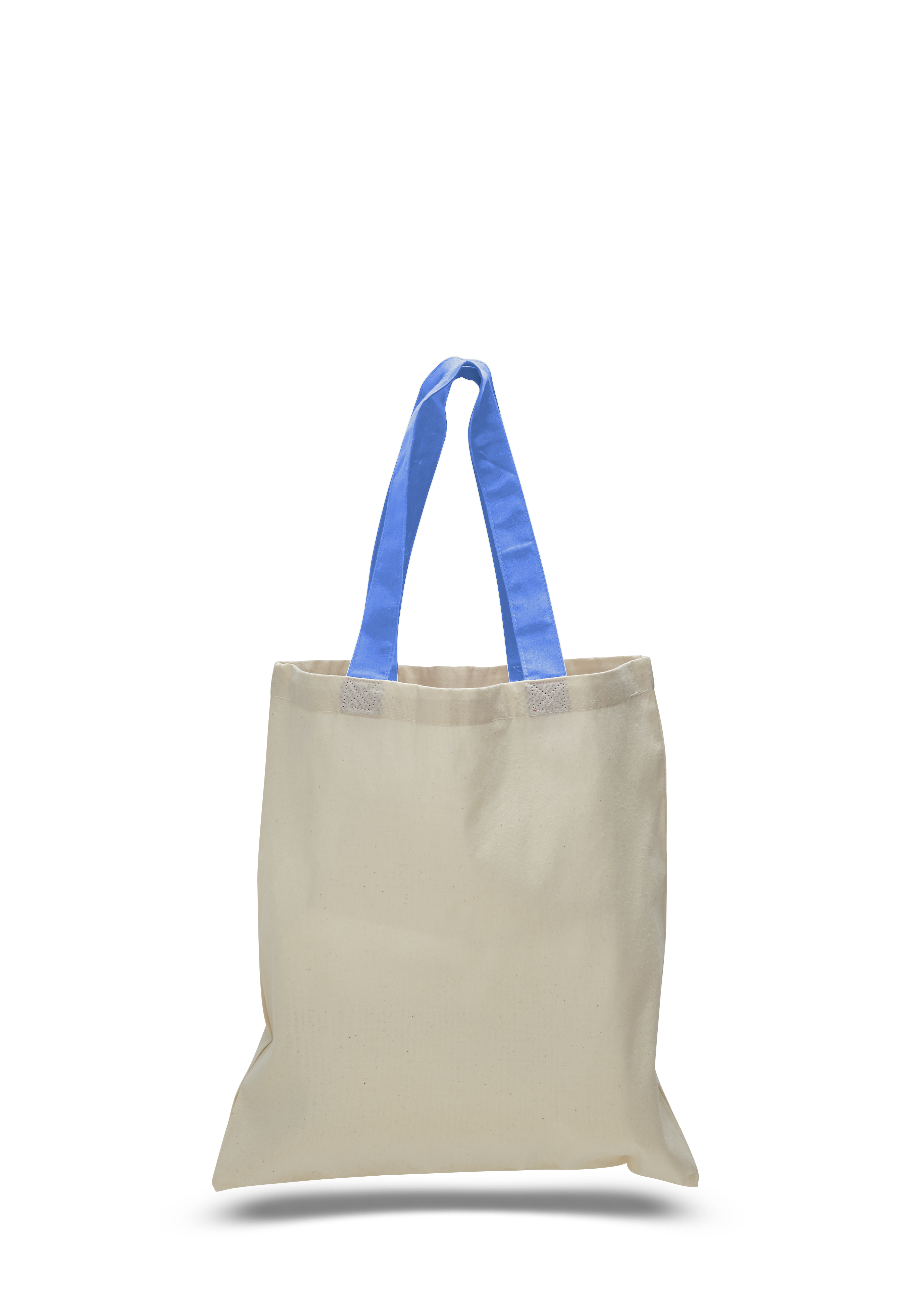 Economical Cotton Tote Bag with Colored Handles, custom tote bag with logo imprint 50