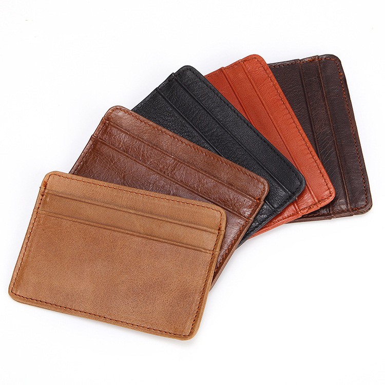 Leather Wallet Card Case
