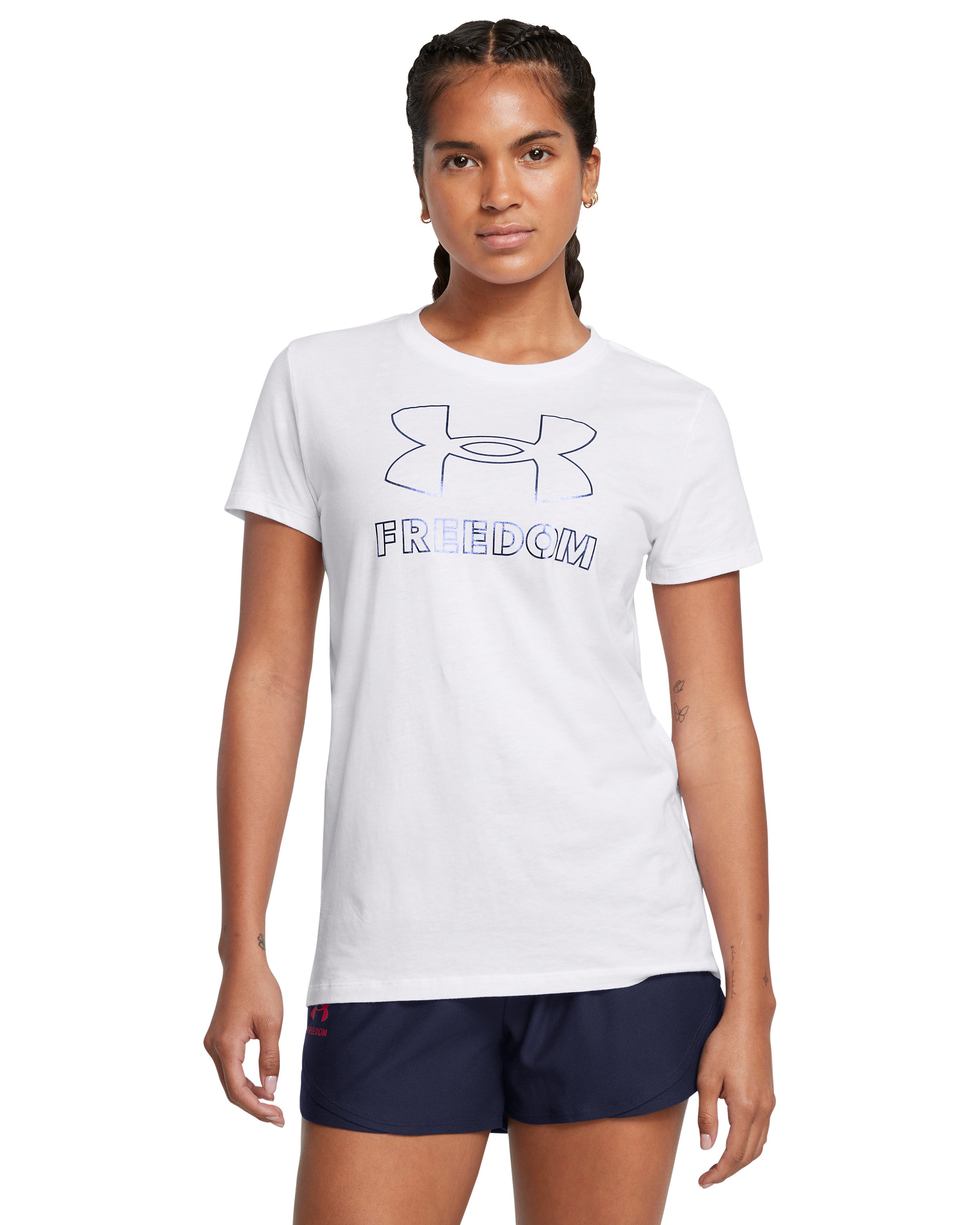 UA Freedom Big Logo Foil Women's T-Shirt 8