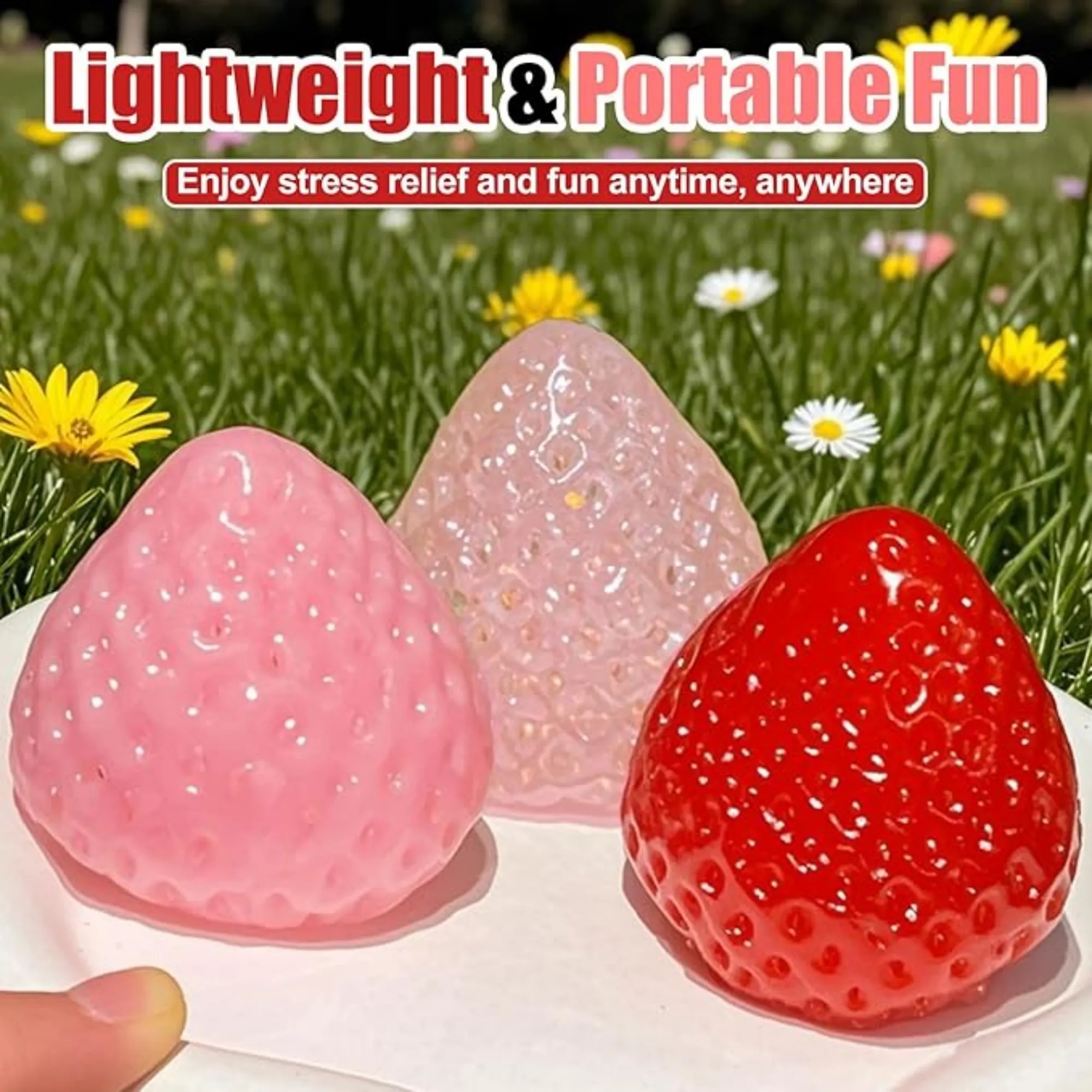 Cute Strawberry Squeeze Toys Sticky Stress Relief Squishies 27