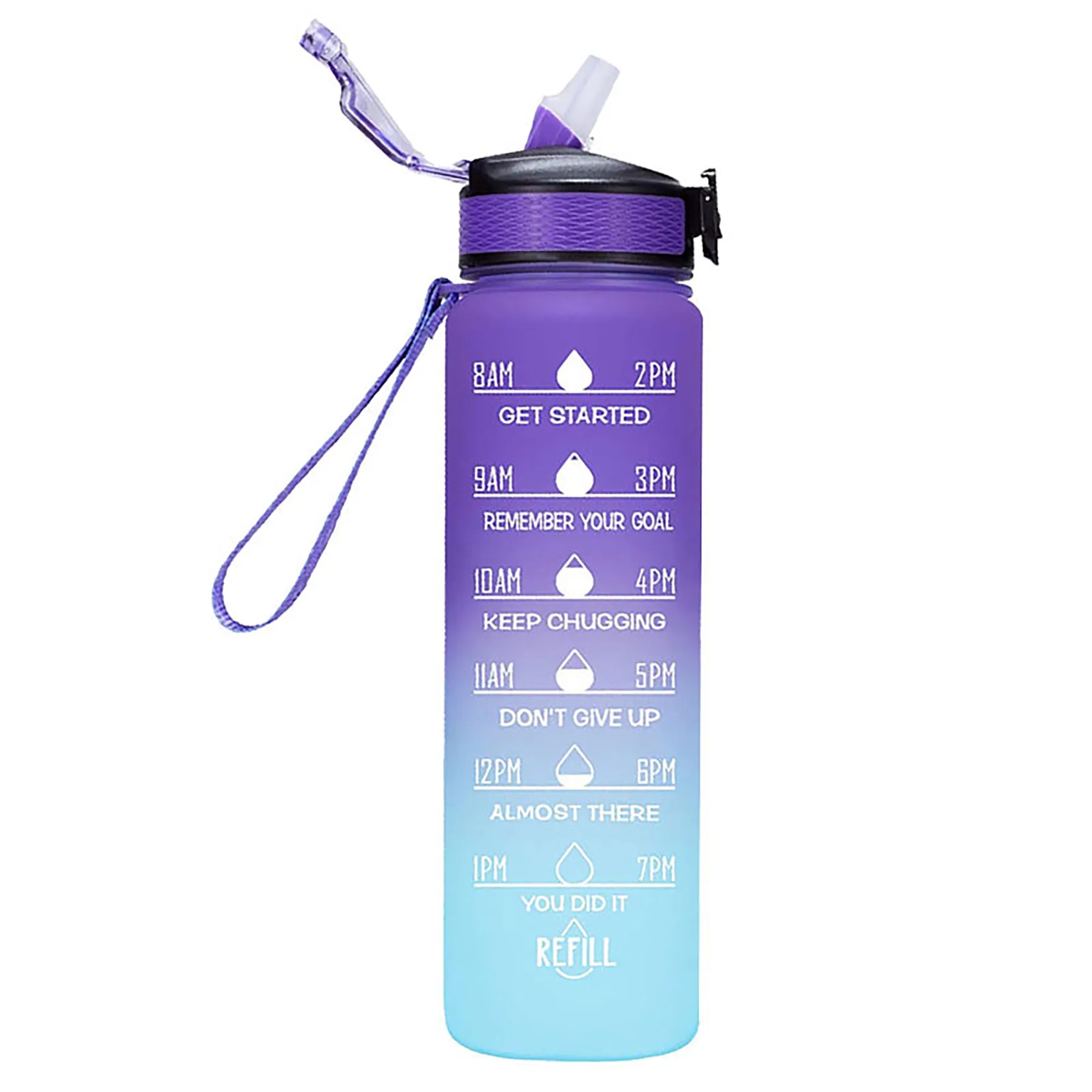 Sports Water Bottle with Time Marker 35