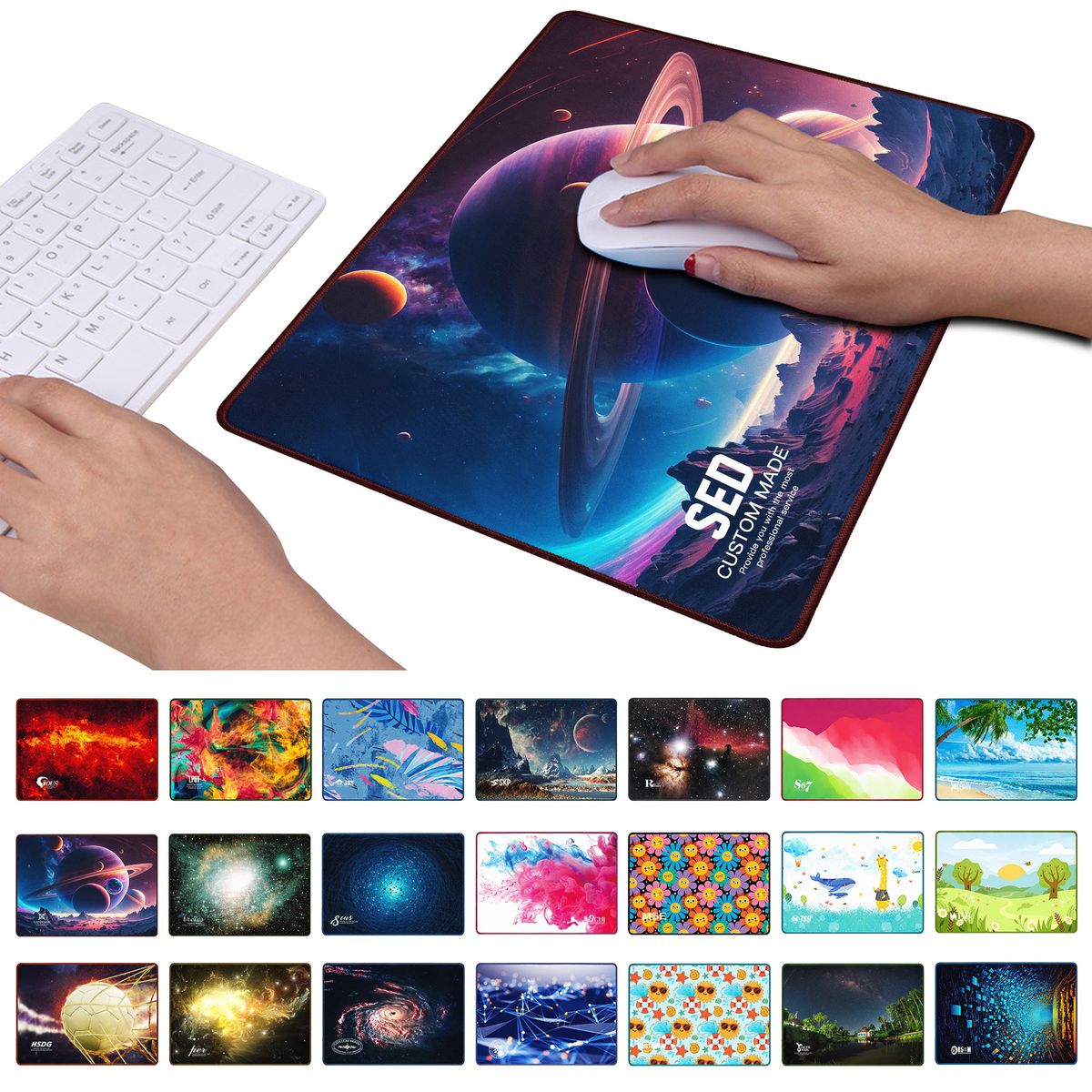 5mm Thickened Dye-Sublimation Rubber Mouse Pad