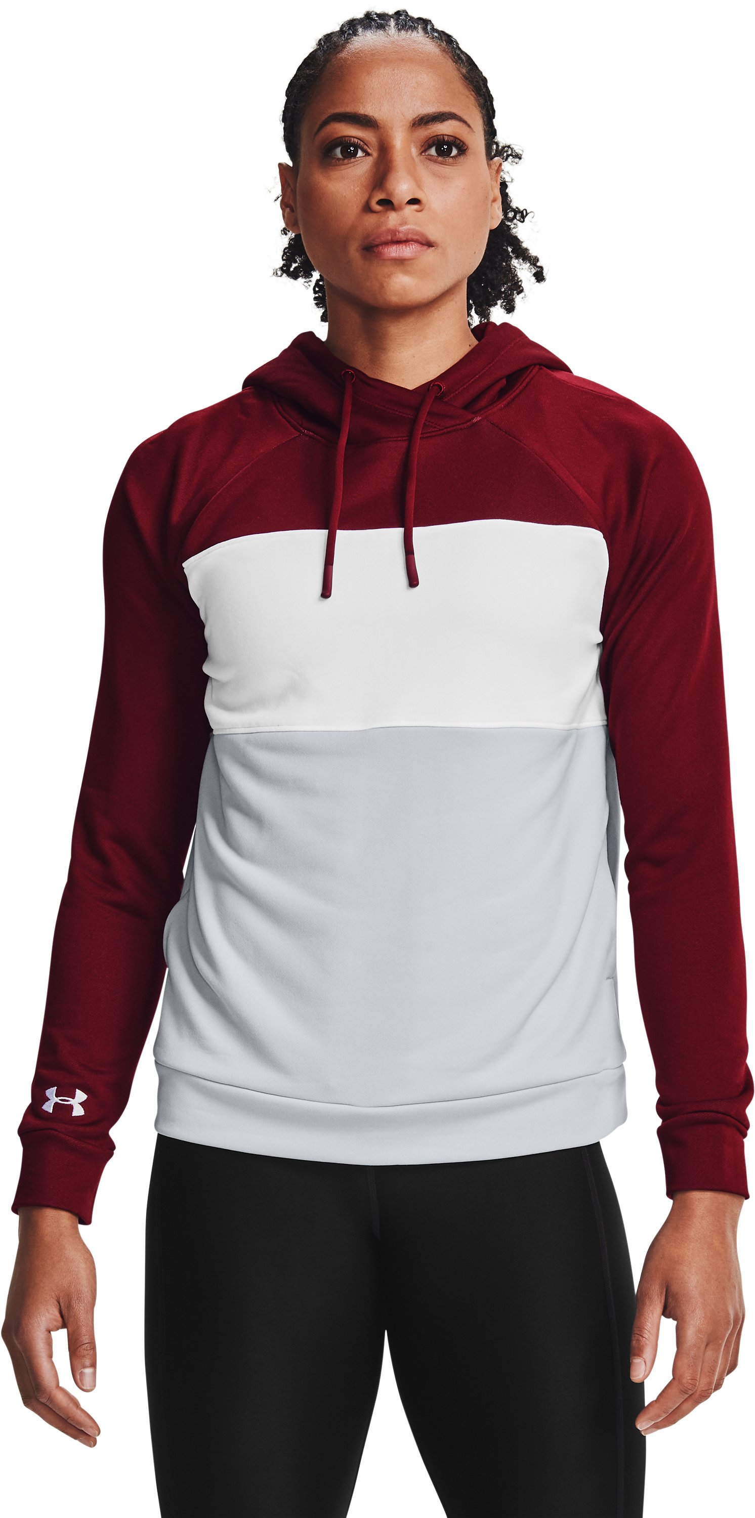UA Qualifier Fleece Blocked Women's Hoodie 23
