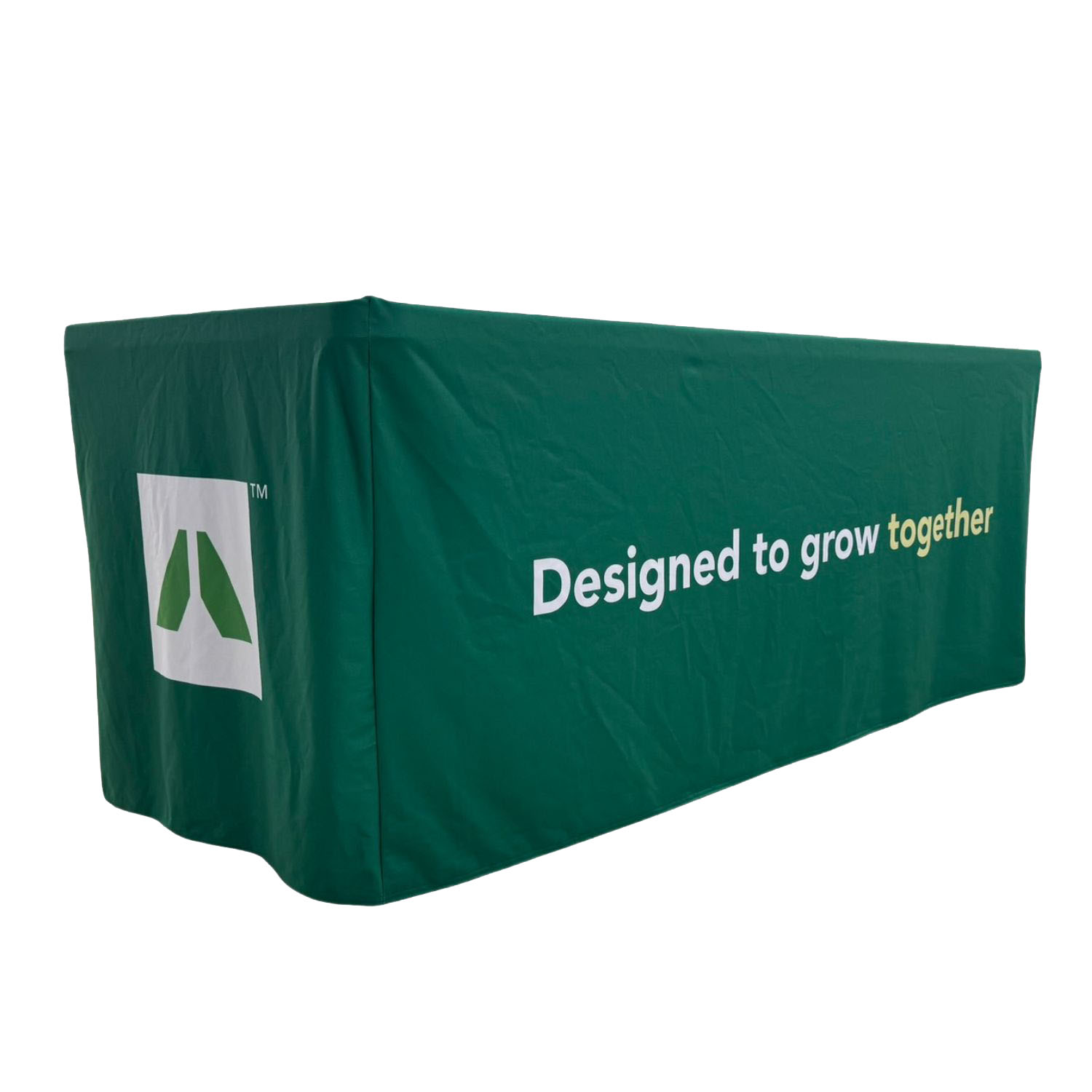 48Hr Quick Ship - Sublimated PREMIUM Box Style Fitted Table Cloth for 6' Table, 4 sided, Closed Back 4