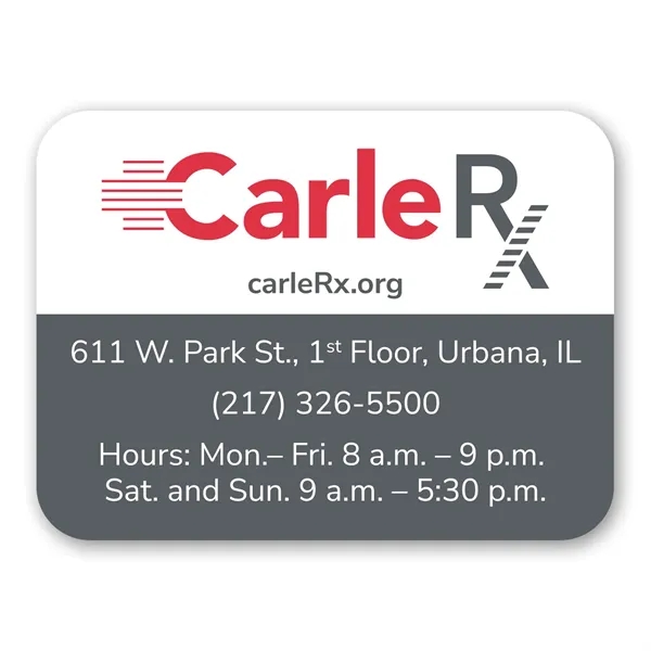 Round Corner Magnet 2 x 2-11/16 for conference campaigns