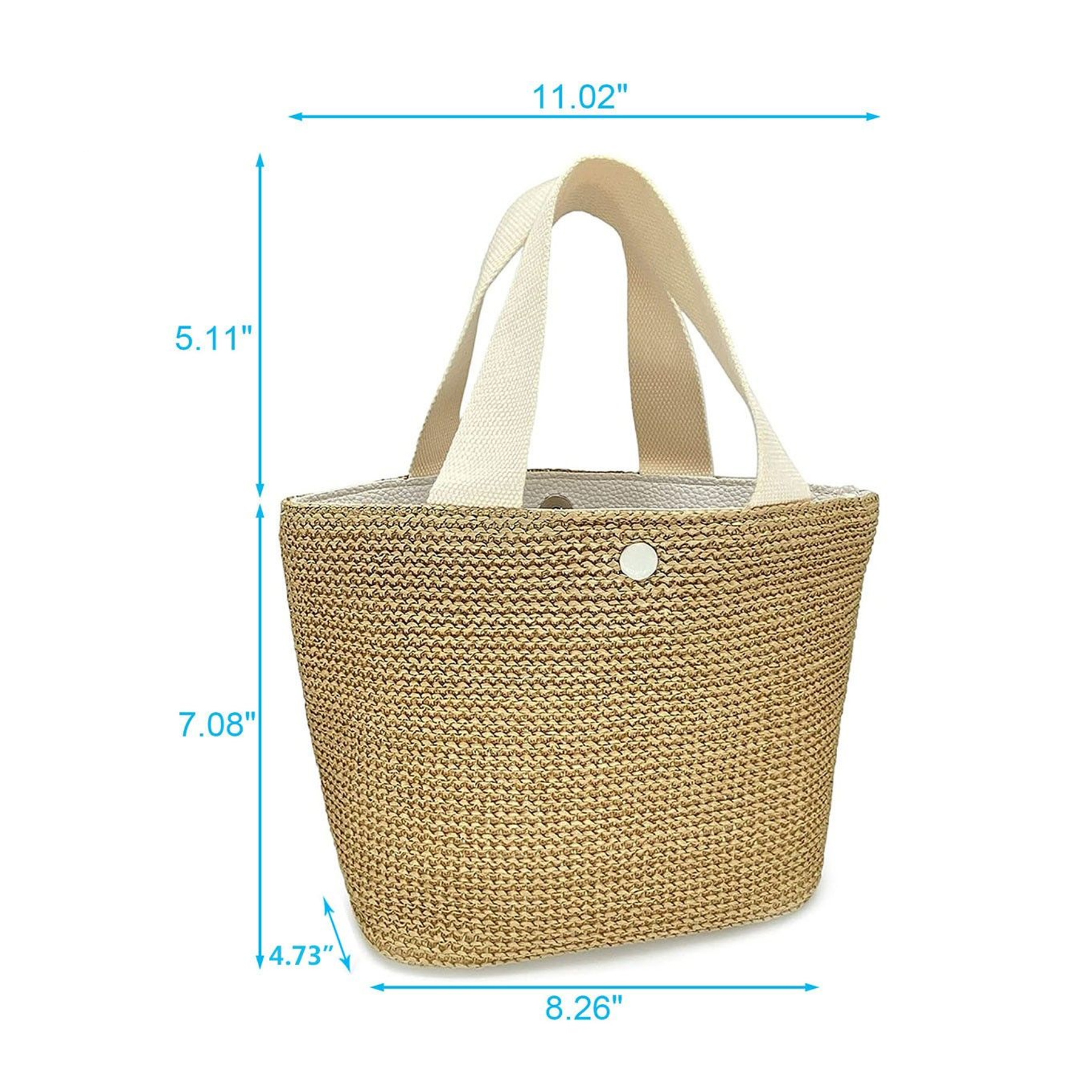 Summer Straw Woven Tote Bag 6