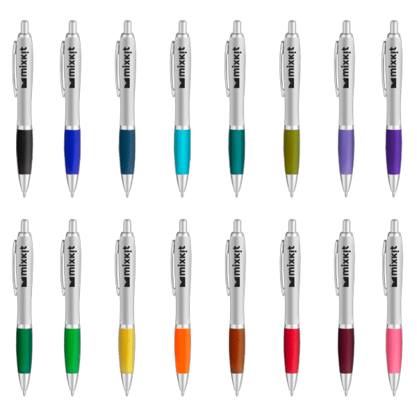 Curvaceous Matte Silver Ballpoint