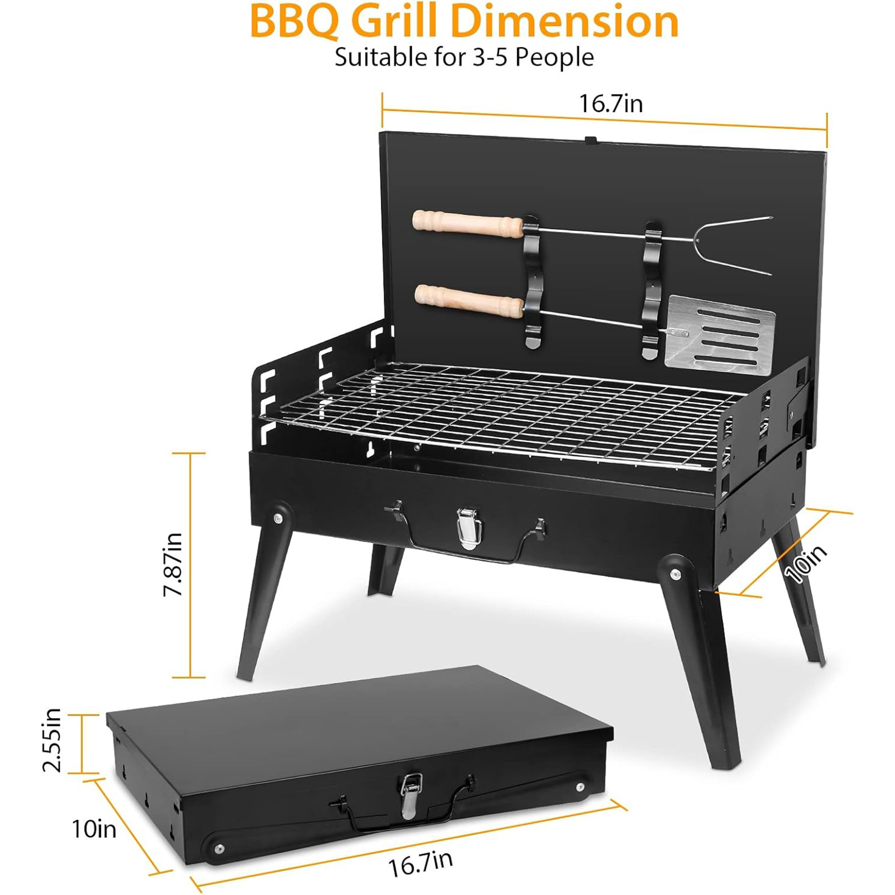 Outdoor Folding Barbecue Grill 11