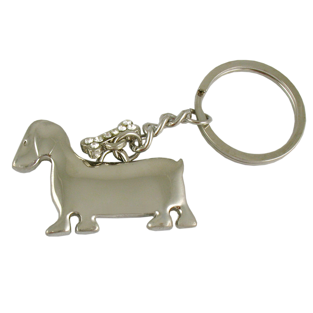 Dog with small Bone Key Tag (Key Chain, Keychain, Key chains)-CLOSE OUT 10