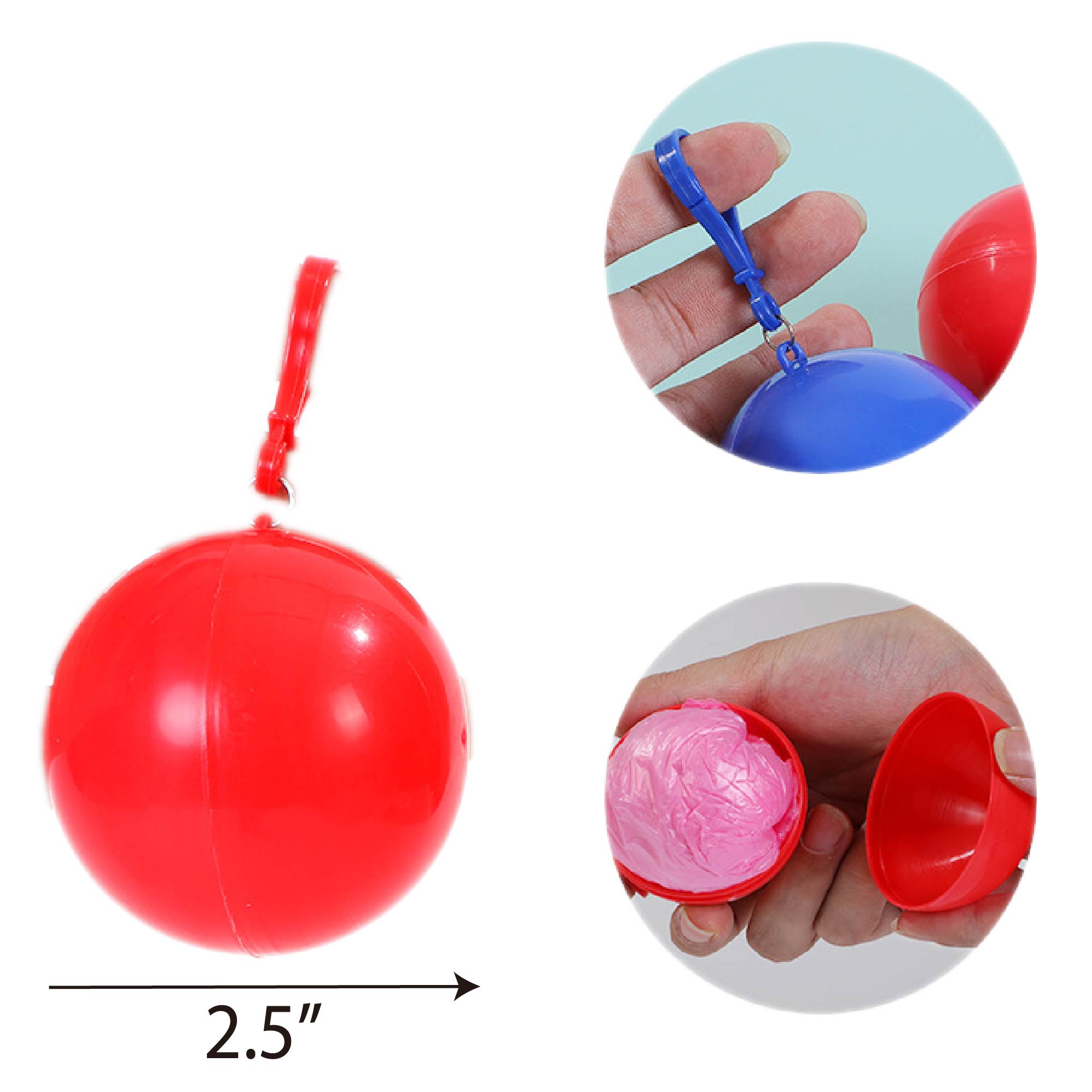 Reusable-Style Disposable Poncho in Pouch 7