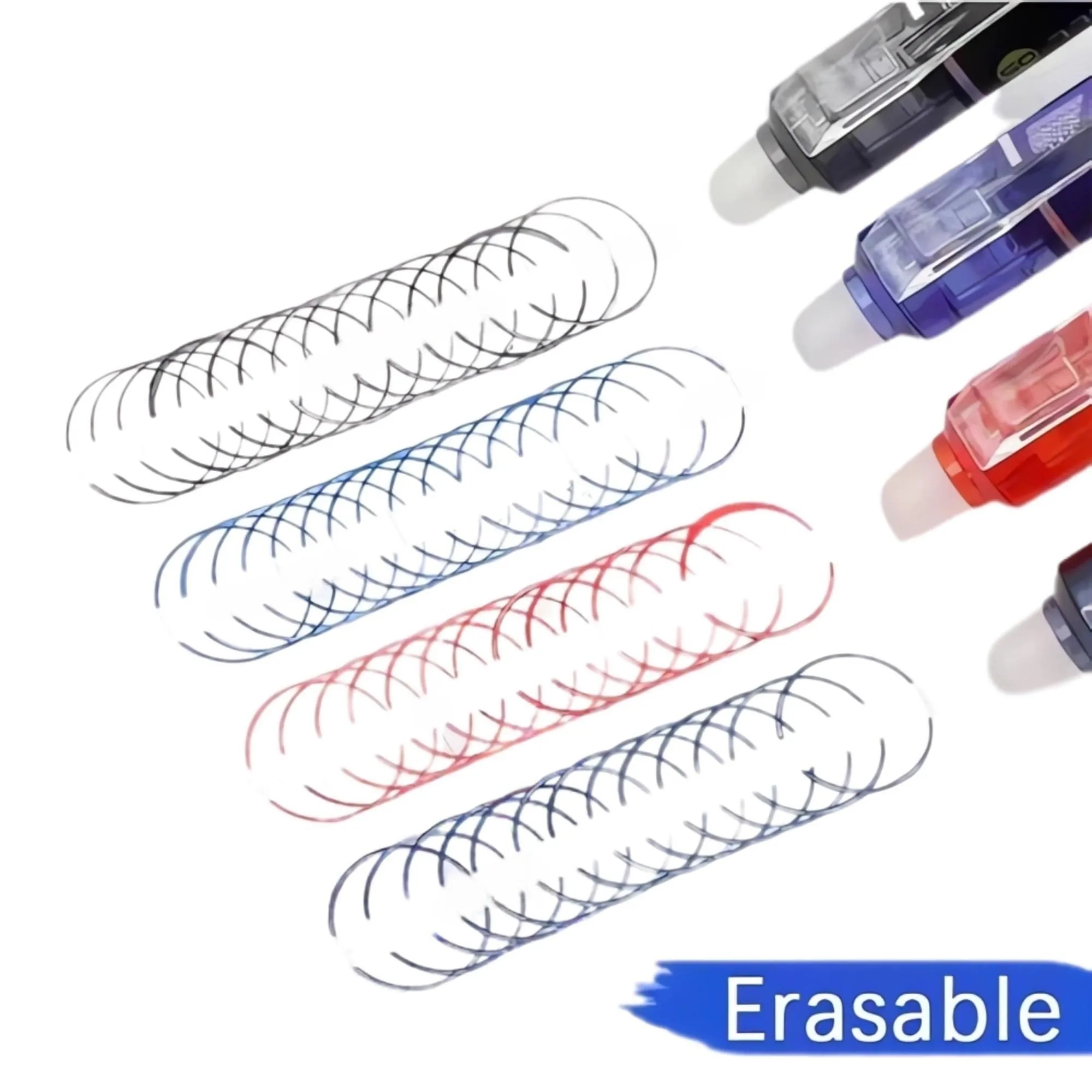Erasable Colorful Ballpoint Pen With Color Ink And Eraser 7