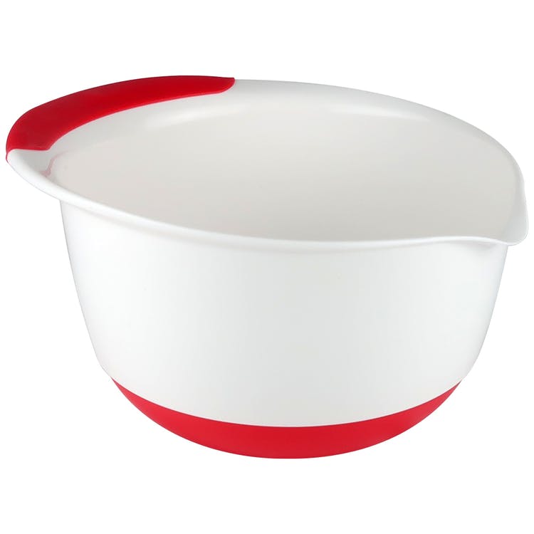 Soft Grip Mixing Bowls - Red 5 Quarts 3