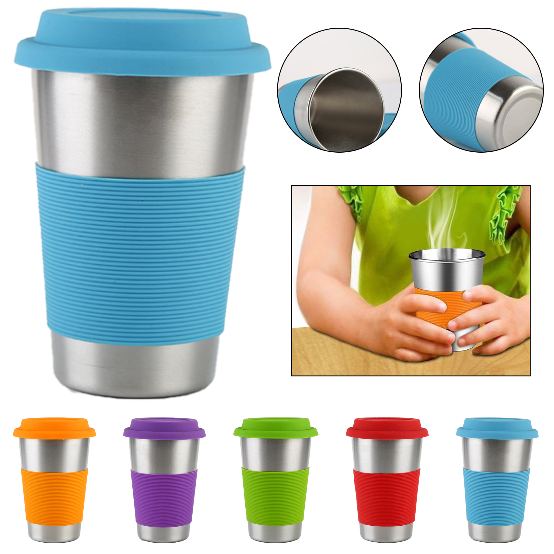 16 oz Stainless Steel Straw Cup 6