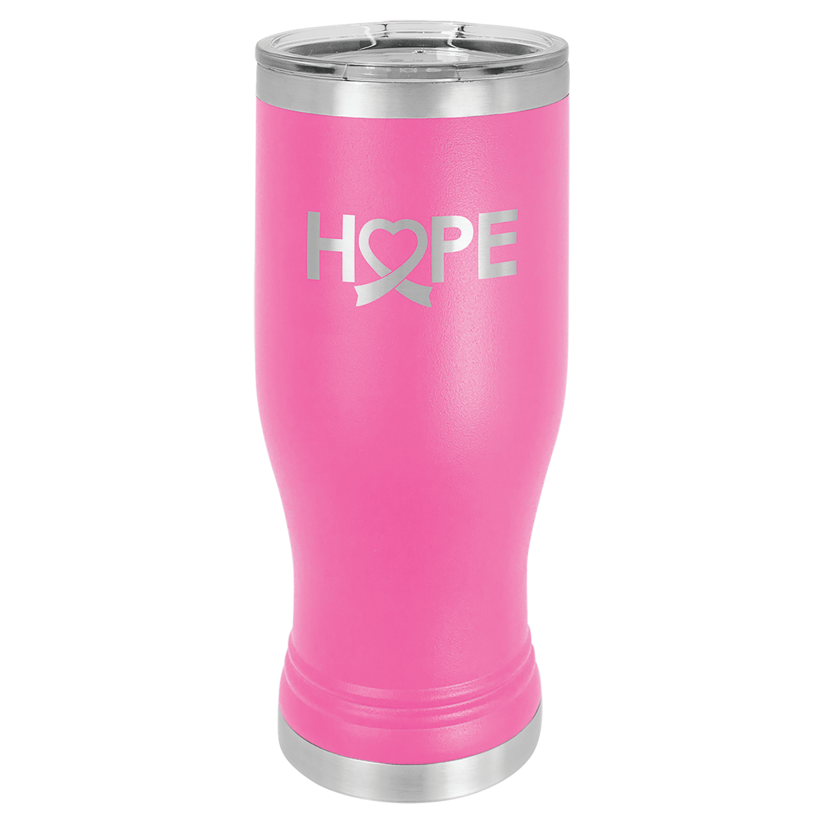 Polar Camel Pink 20 oz. Pilsner with Clear Lid 3