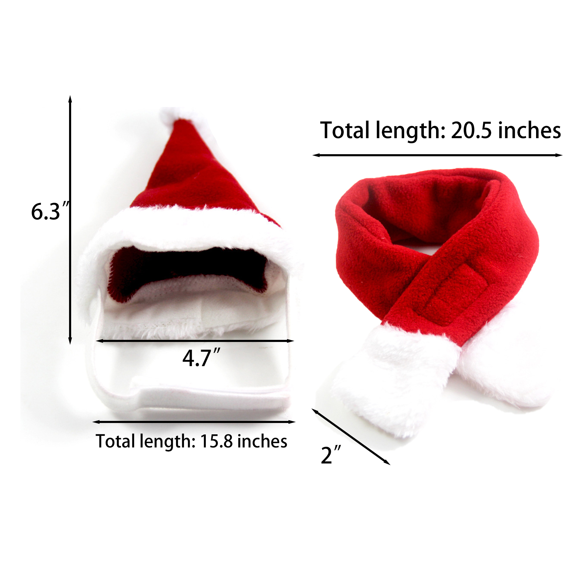 Pet Christmas Accessories: Scarf and Hat 7