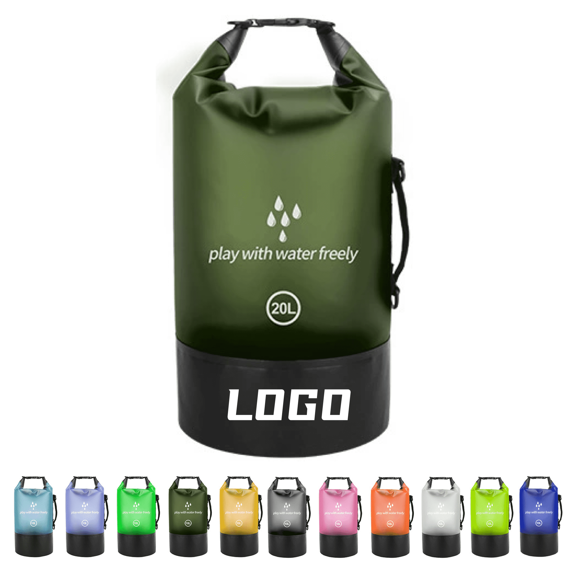 Colored Transparent Dry Bag 13