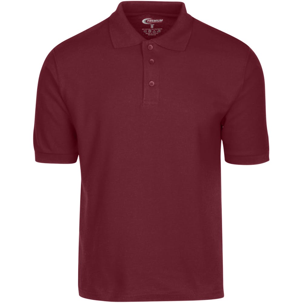 Men's Polo Shirts - Burgundy Size XL 3