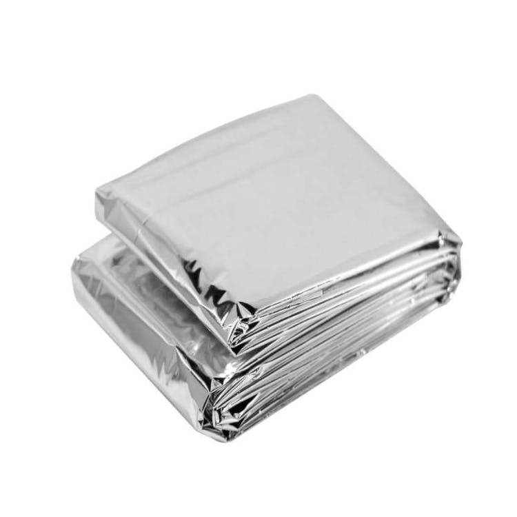 Mylar Emergency Blankets - Silver 82" x 55" 3