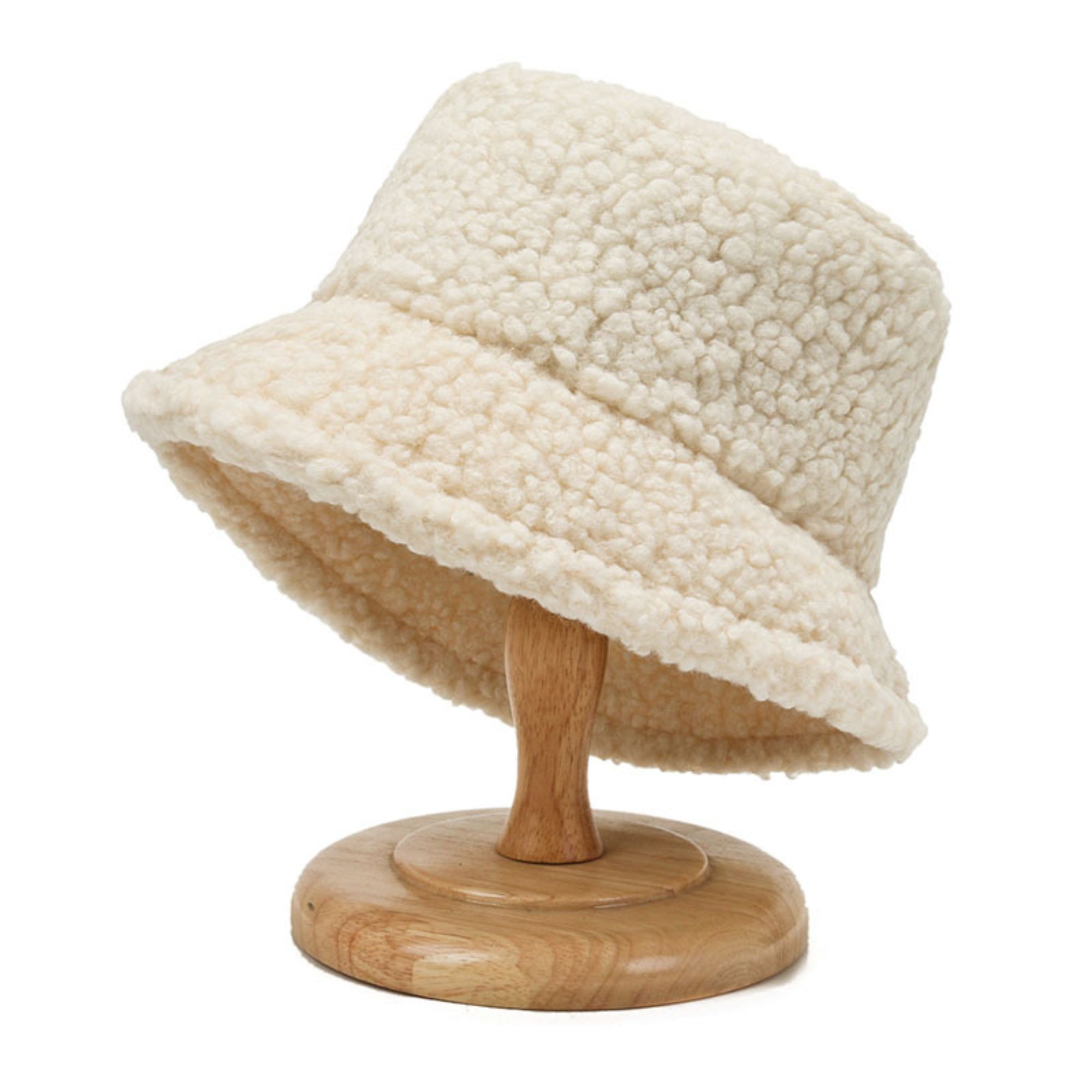 Soft Sherpa Fleece Bucket Hat for Women Winter Style 13