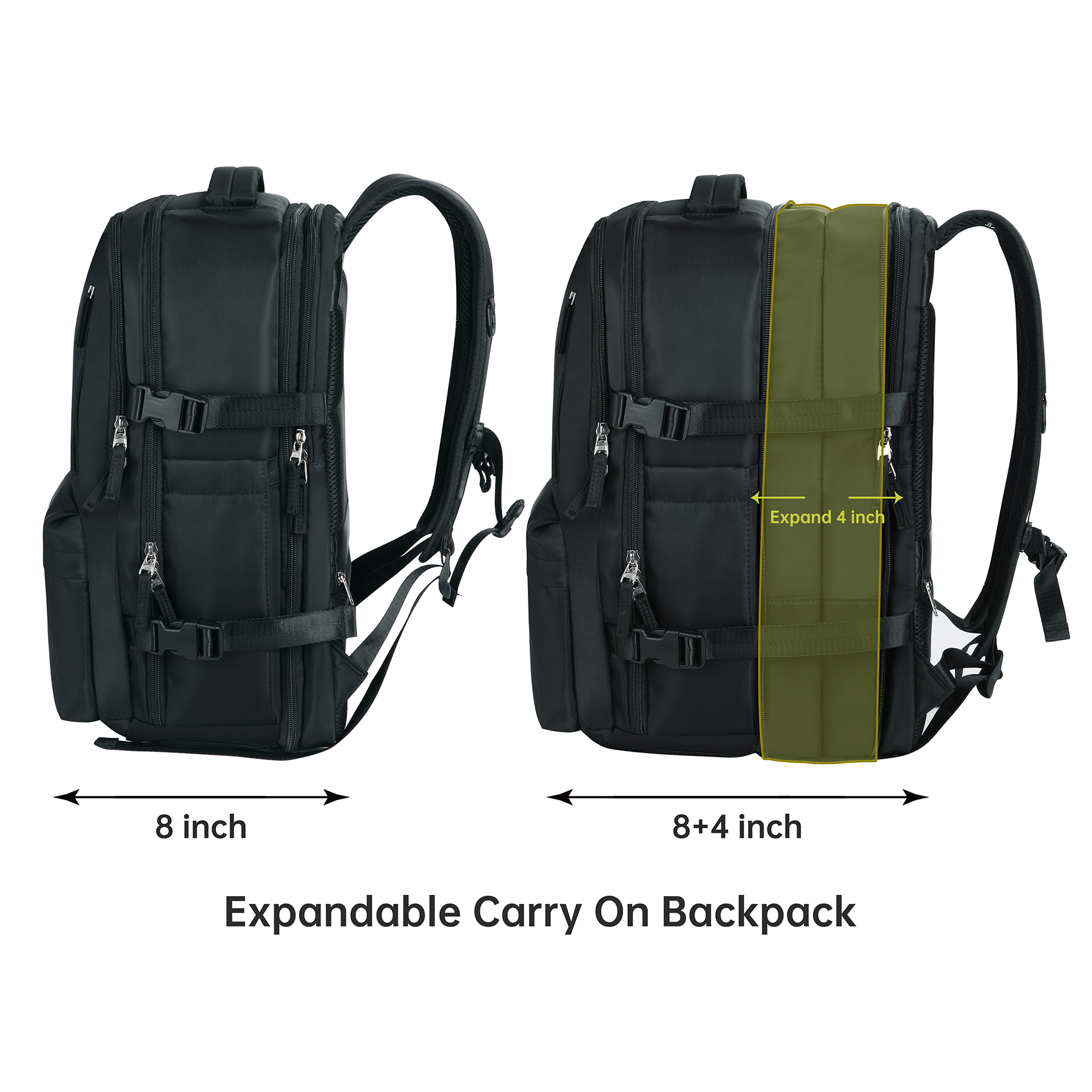 Expandable X-Large Flight Approval Carry On Backpack 17