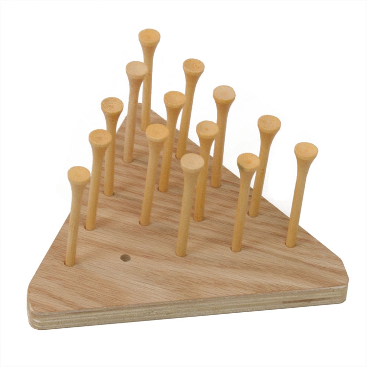 Triangle Peg Game With Extra Imprint Area PGTP002 Blouin Displays have-you-ever-been-to-a-cracker-barrel-and-tried-to-solve-the-peg-game