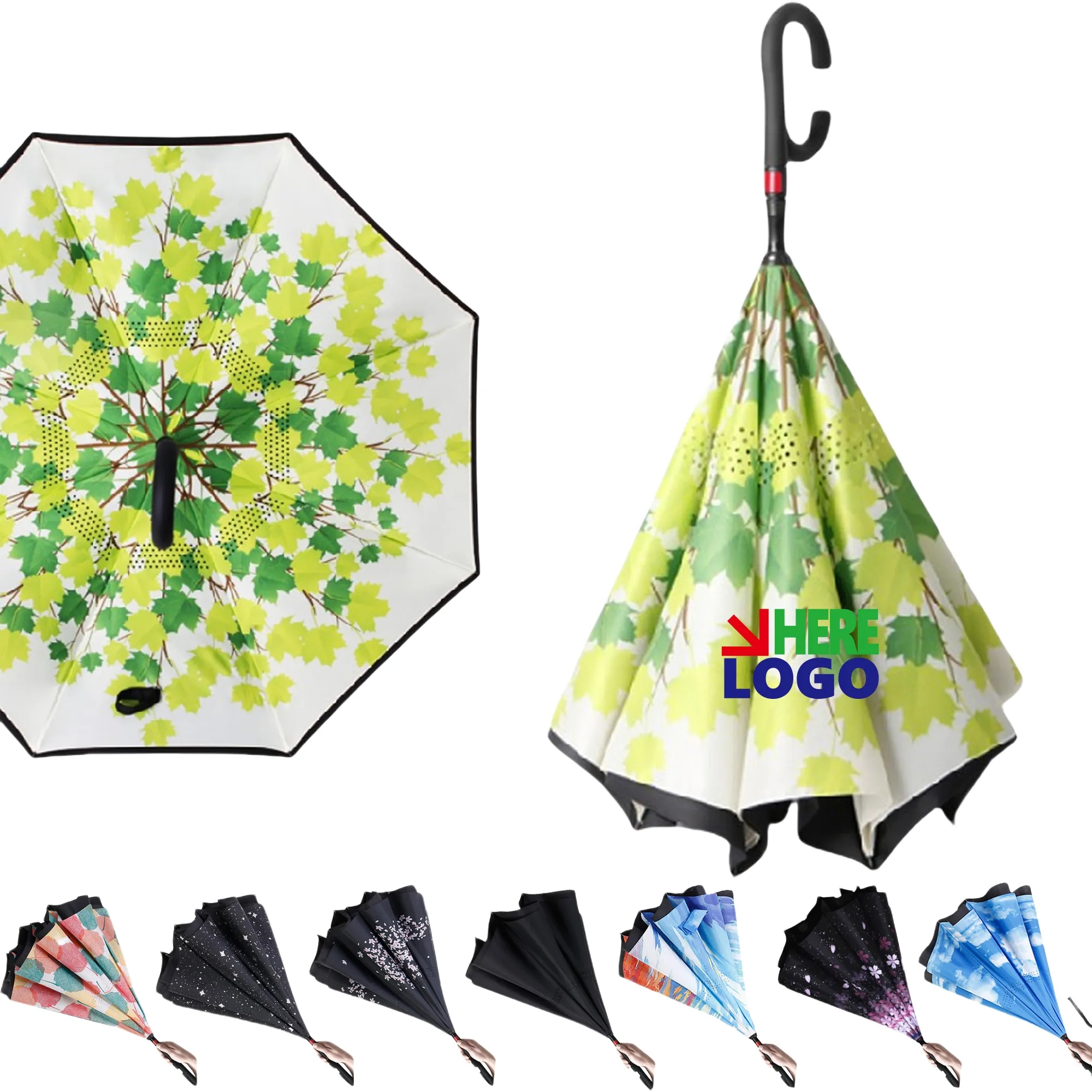 Inverted Reverse Folding Umbrella