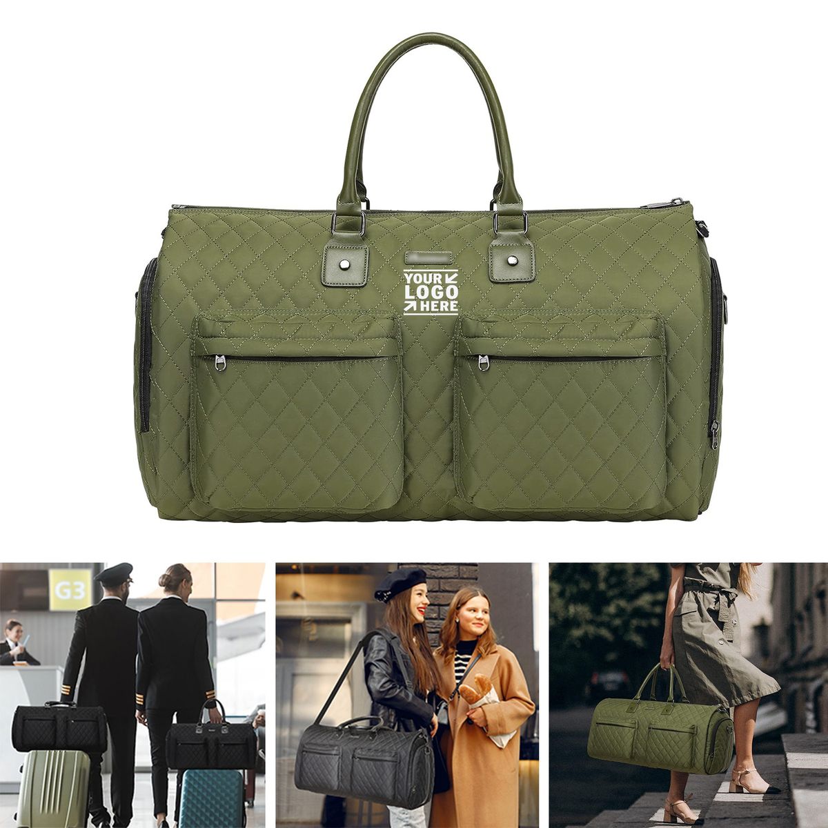Convertible Garment Bag with Shoulder Strap