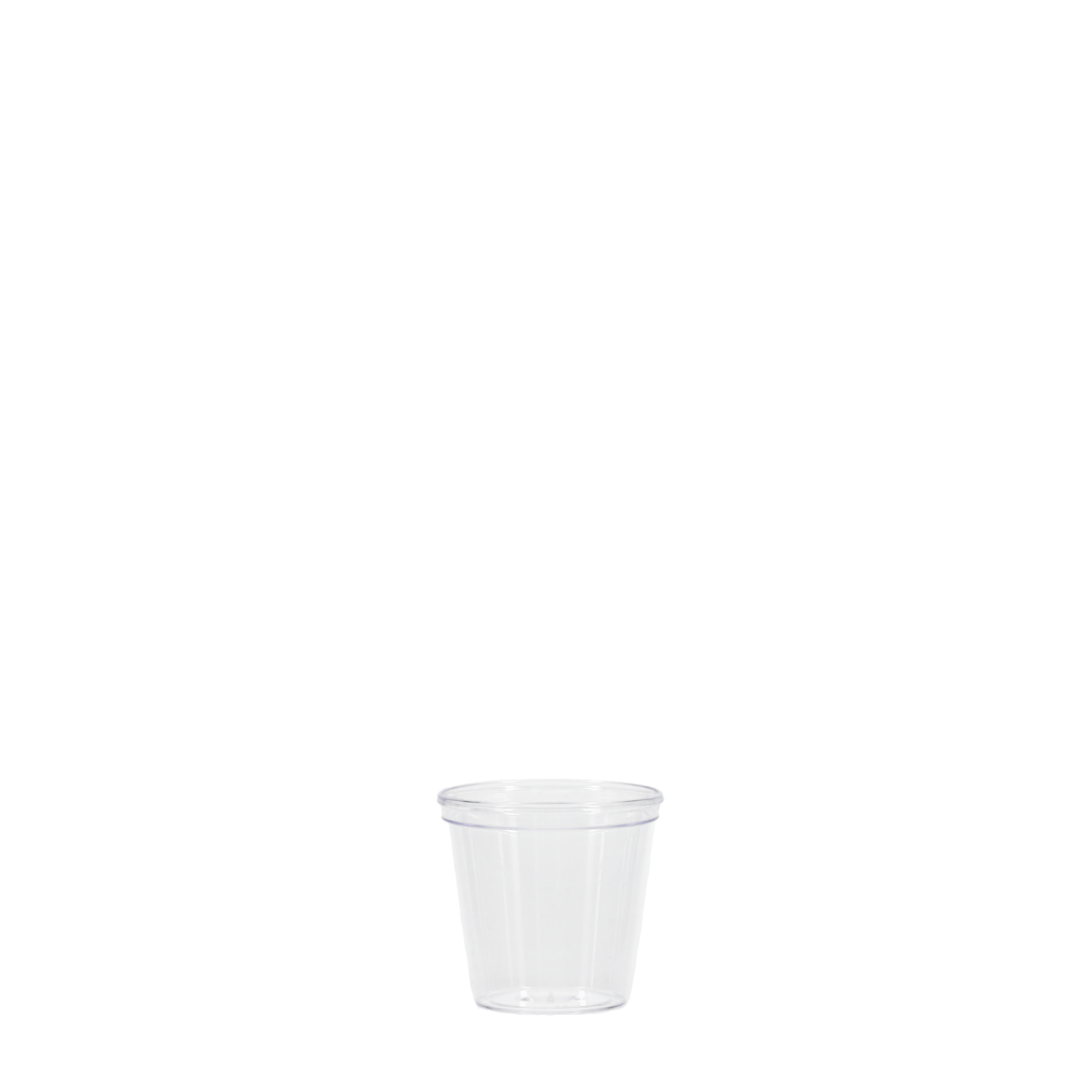 1 oz Hard Plastic Smooth Cup Clear Tradition Print 8
