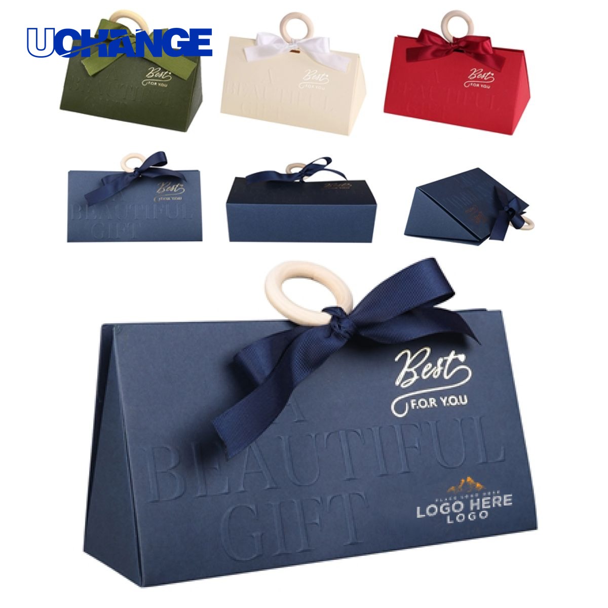 Wedding Candy Gift Box with Ribbon