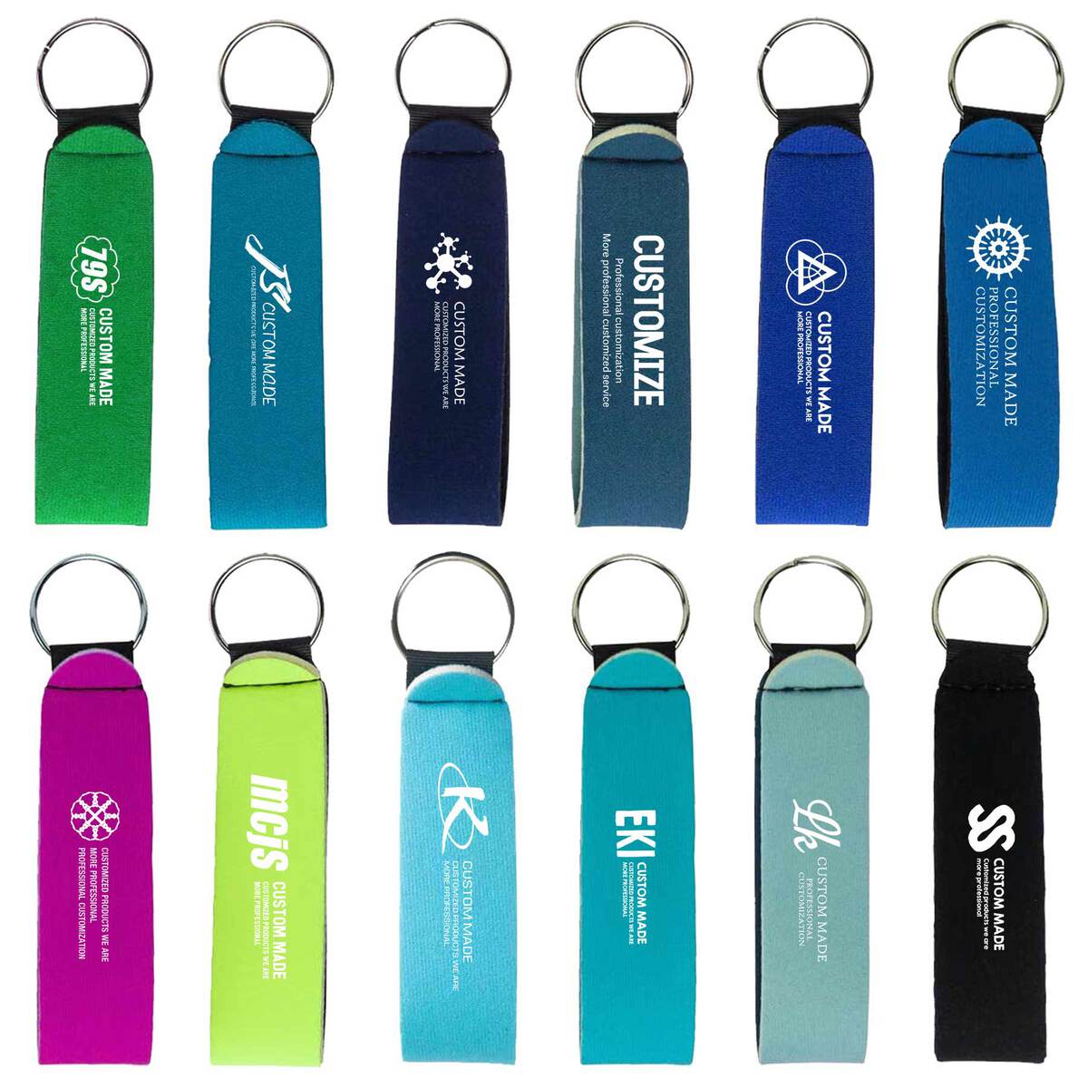 Neoprene Wrist Strap Key Holders