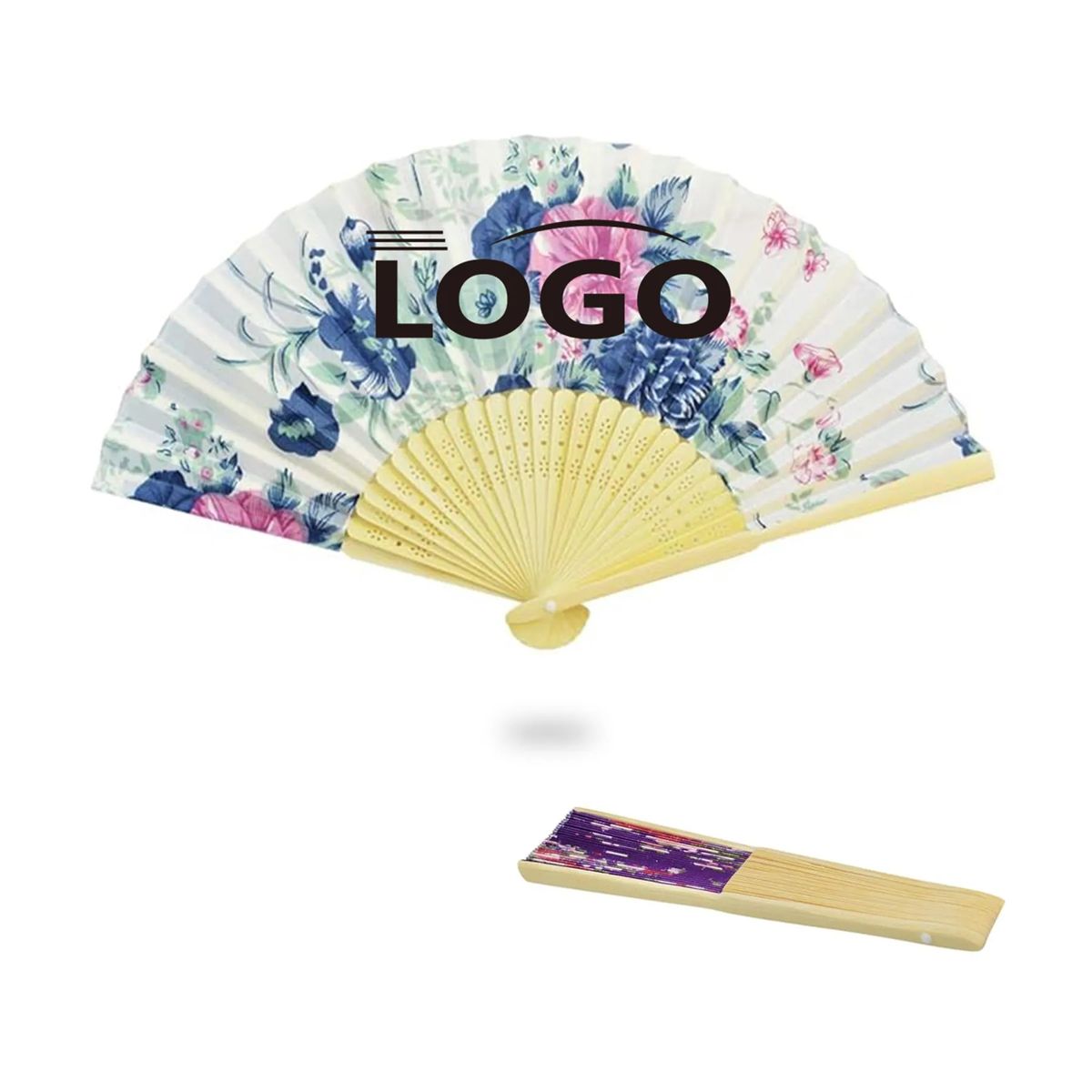 Folding Bamboo Paper Hand Fan
