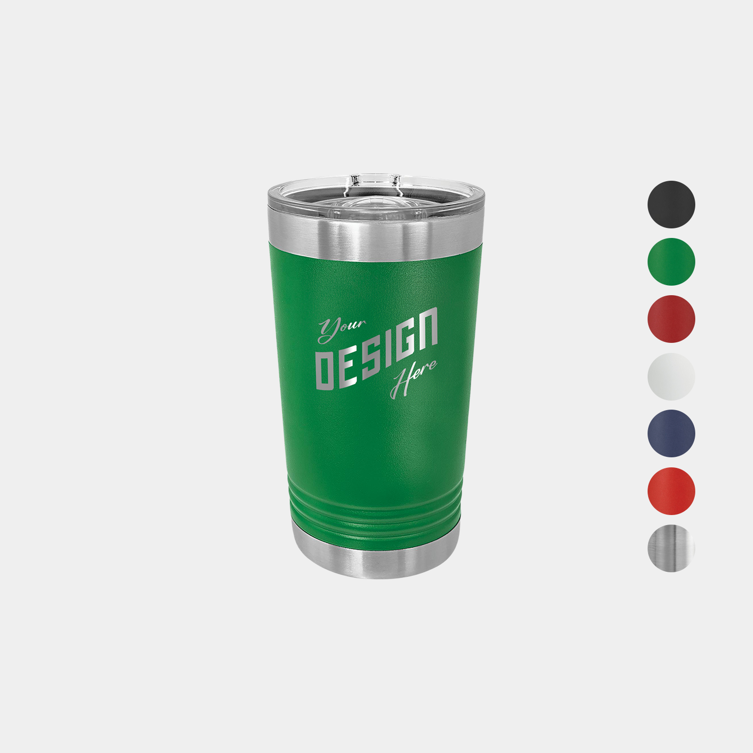 16 oz Polar Camel® Stainless Steel Insulated Pint Tumbler w/ Slider Lid