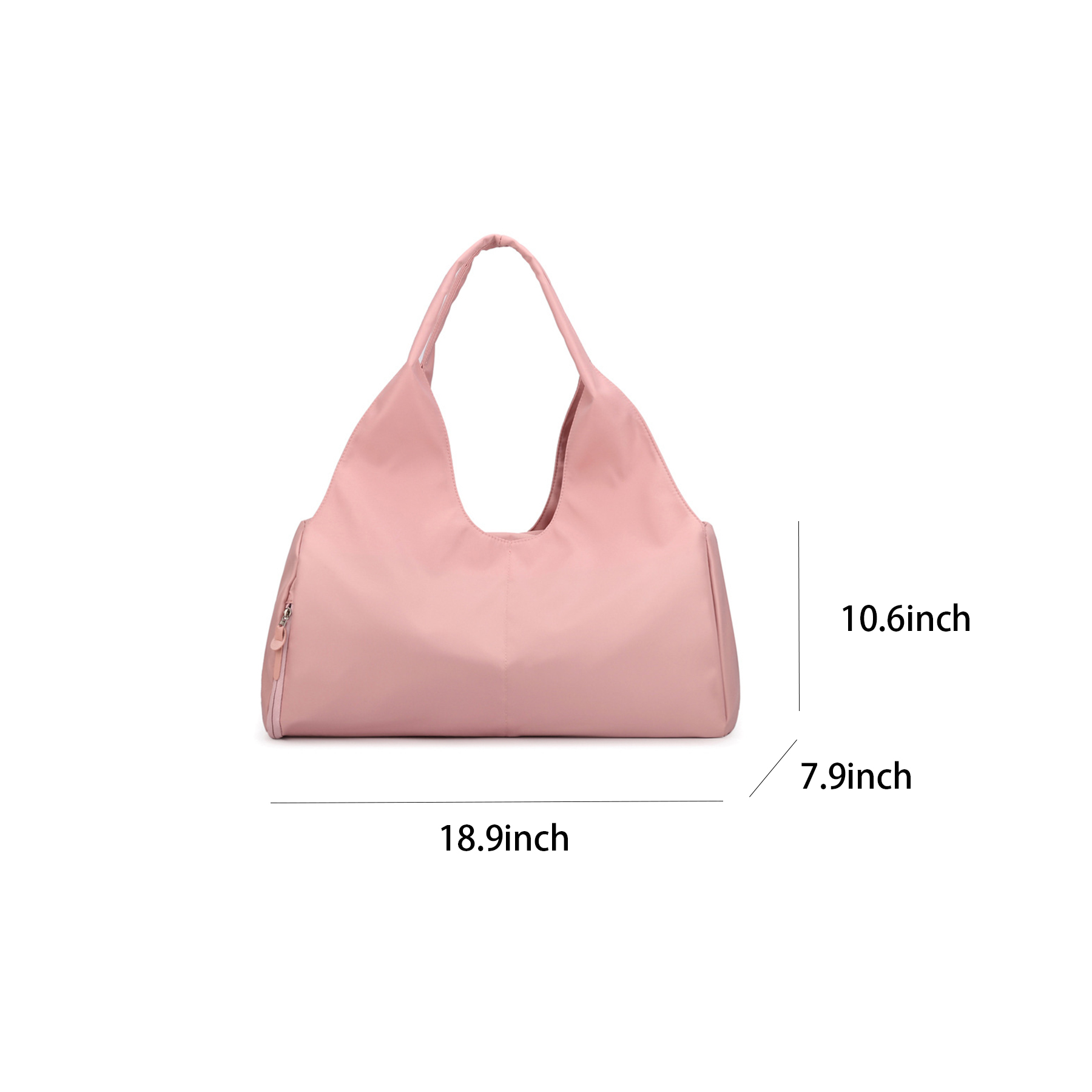Nylon sports totes bags with shoes compartment for women 15