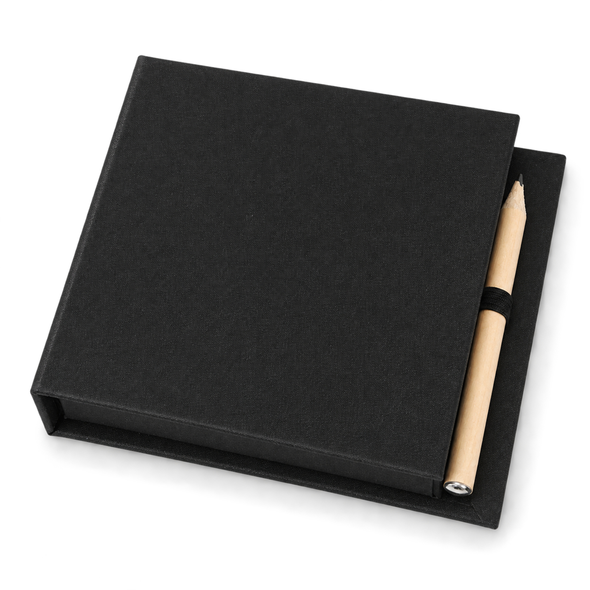 150-Sheet Flip Top Memo Box With Pencil 10