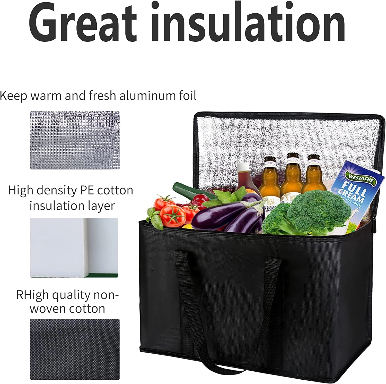 Insulated Grocery Tote Bag 6