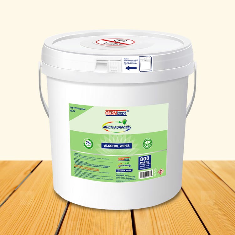 75% Alcohol Wipes - 800-Count Bucket 3