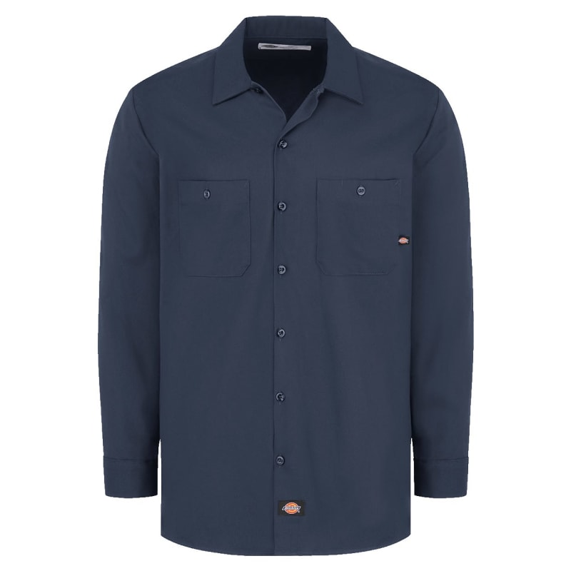 Dickies Men's Tall Industrial Cotton Long Sleeve Work Shirt - L307T