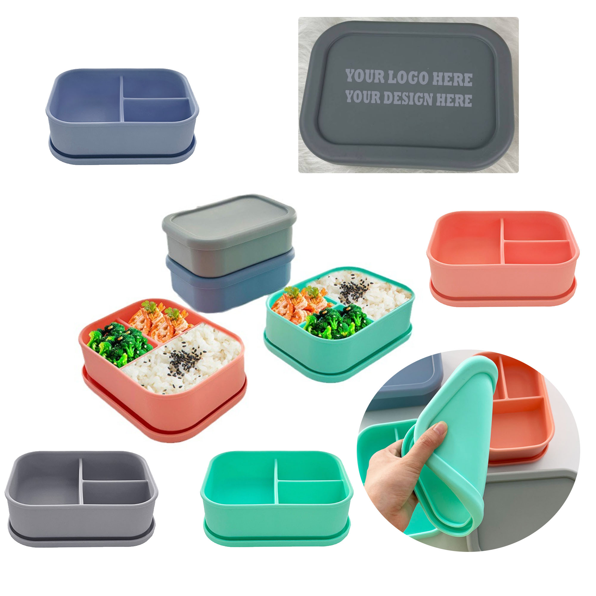MOQ50 Food-Grade Lunch Boxes For Microwave Ovens