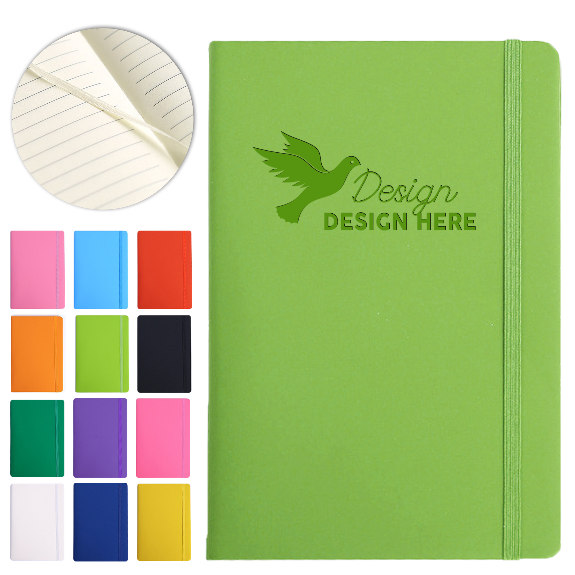 Personalized Customized A5-sized PU Leather Diary Book 5