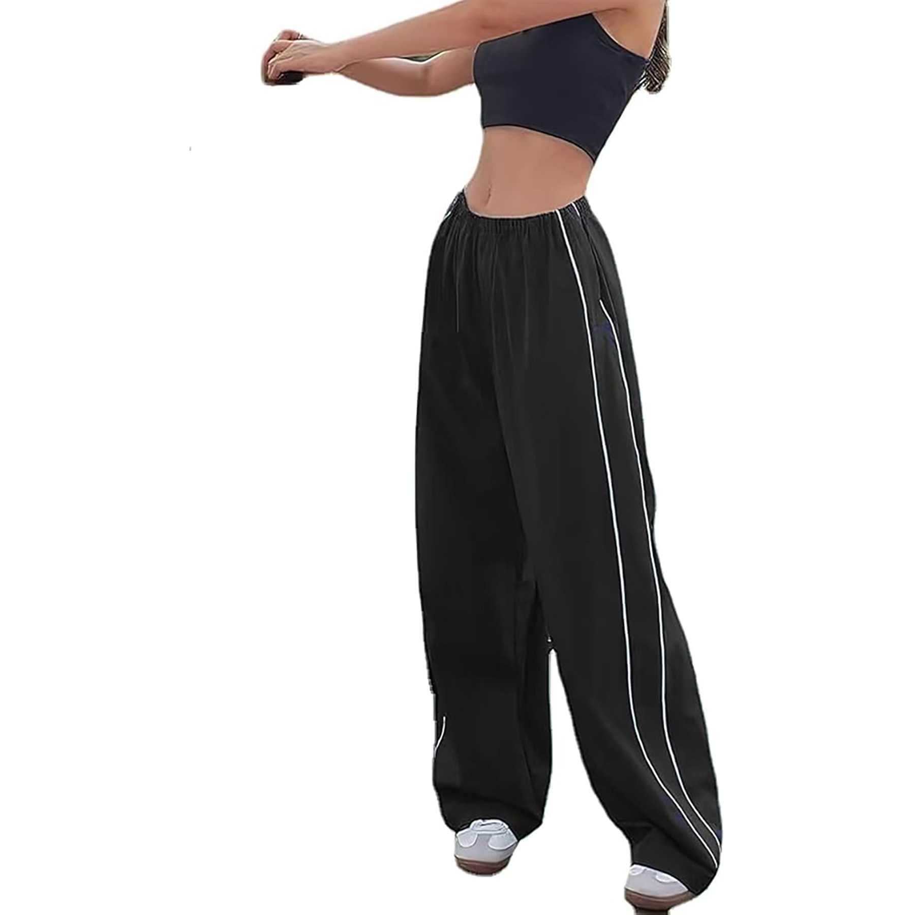Women's Baggy Y2K Parachute Track Pants 7