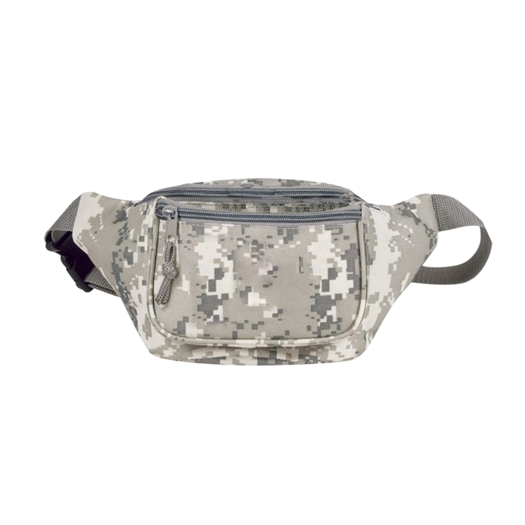 600D Digital Camo Poly 3 Zipper Pockets Fanny Pack - N097BF